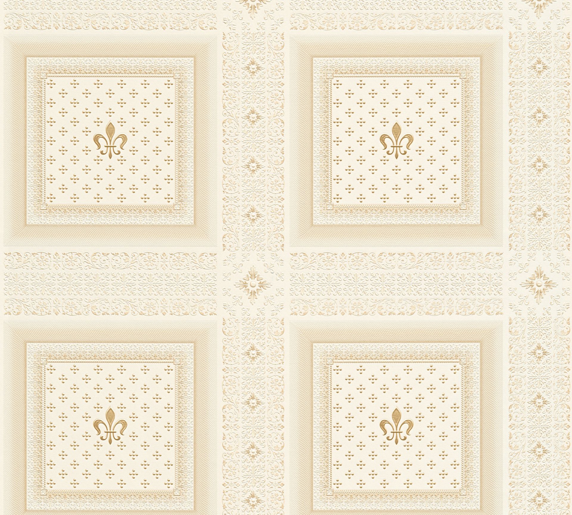 A.S. Création Hermitage 10, Geometrische Tapete, creme, beige 335414