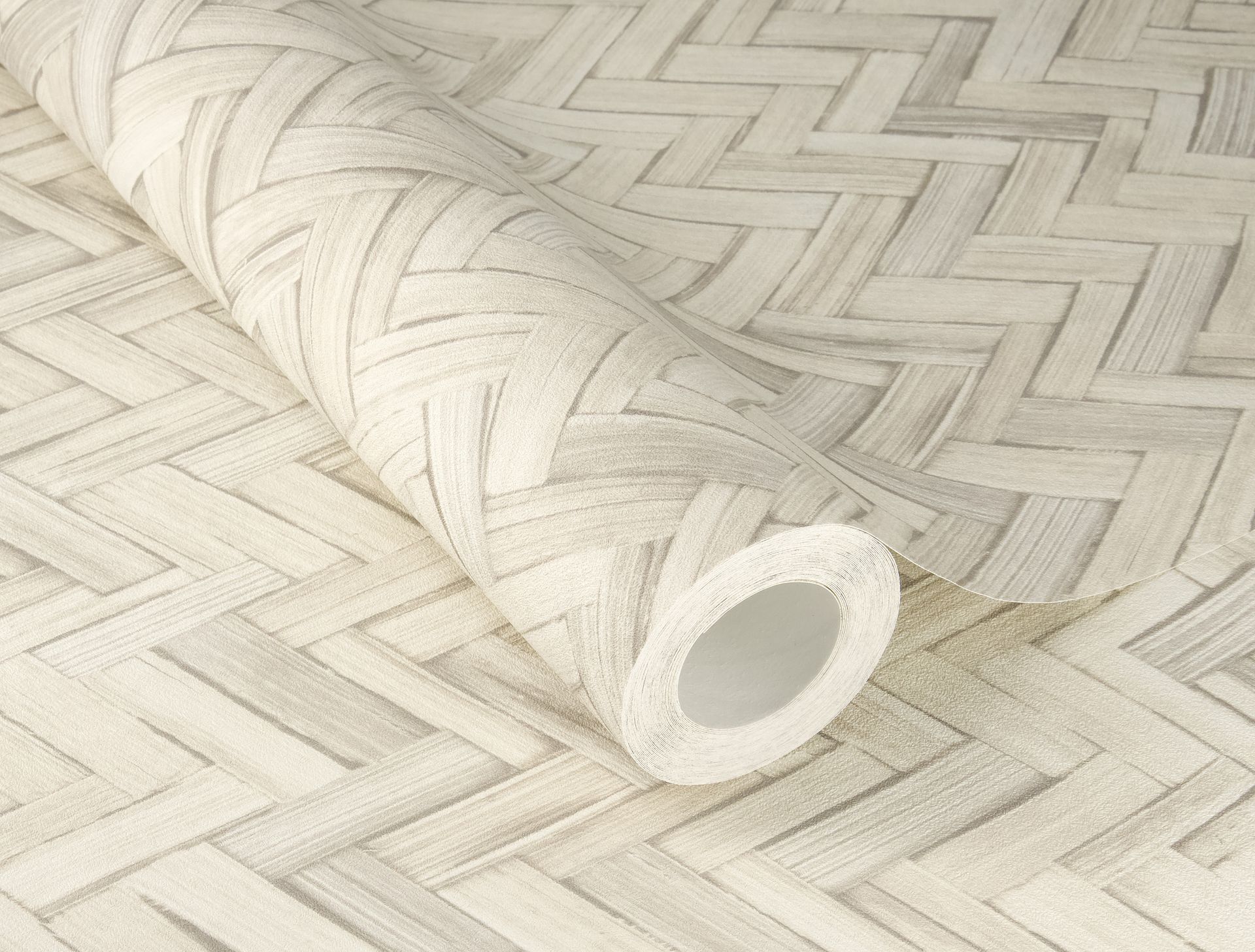 Vliestapete Fischgrätmuster creme 410372