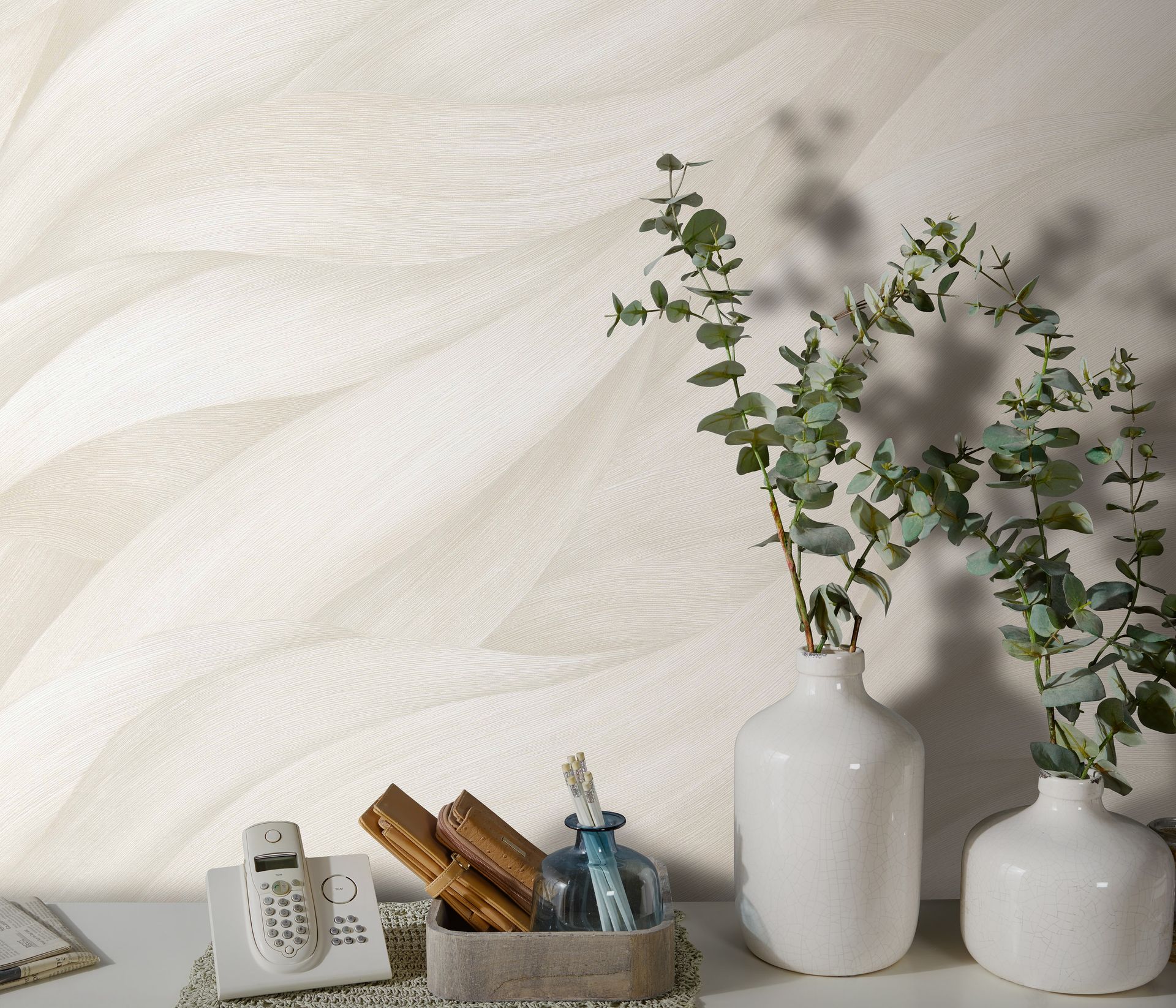 Vliestapete Blattmotiv creme Erismann 1025701 Vliestapete Blattmotiv creme Erismann 1025701