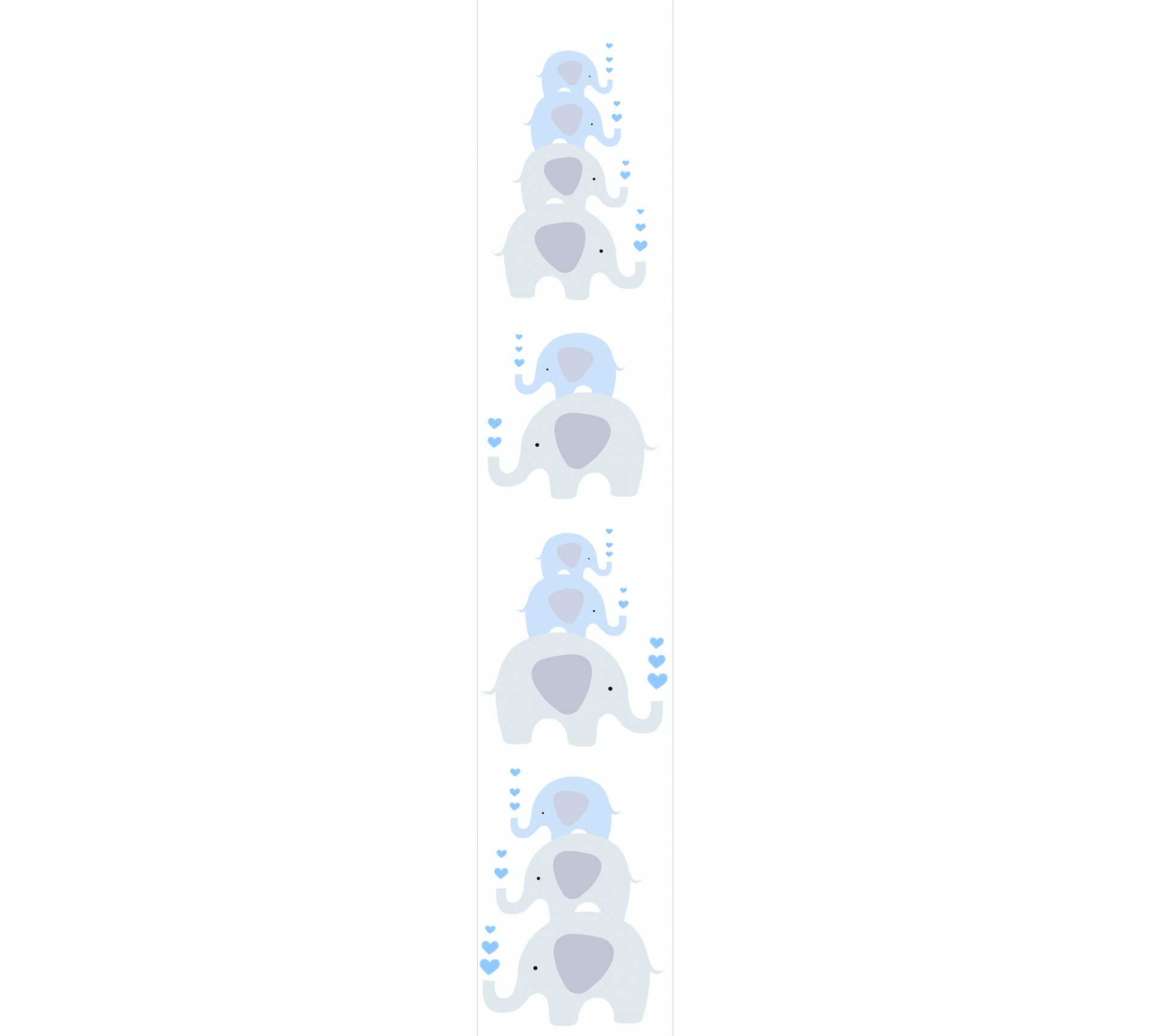 Rollenfoto A.S. Création Little Love, Tapete mit Tieren, blau, grau 381351