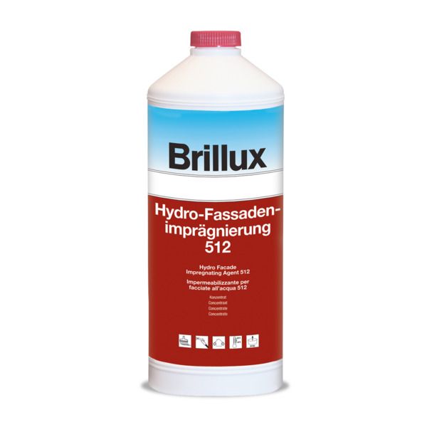Brillux Hydro-Fassadenimprägnierung 512 farblos 1 l