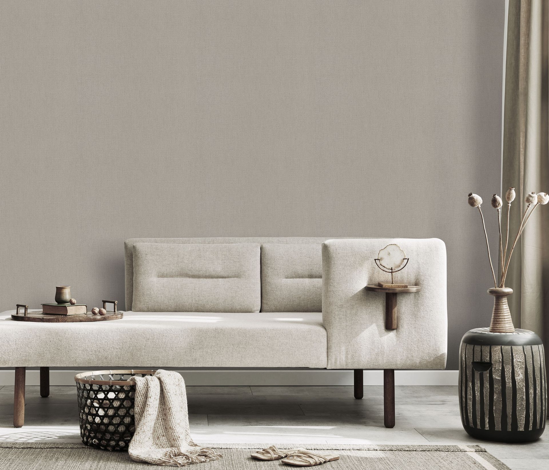 Unistapete Textilstruktur beige Erismann 1046302 Unistapete Textilstruktur beige Erismann 1046302