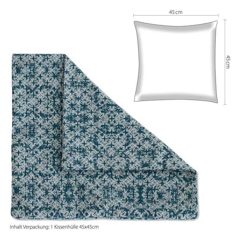 Kissenhülle IW535118 Blau Marrakech 45x45cm Kissenhülle IW535118 Blau Marrakech 45x45cm