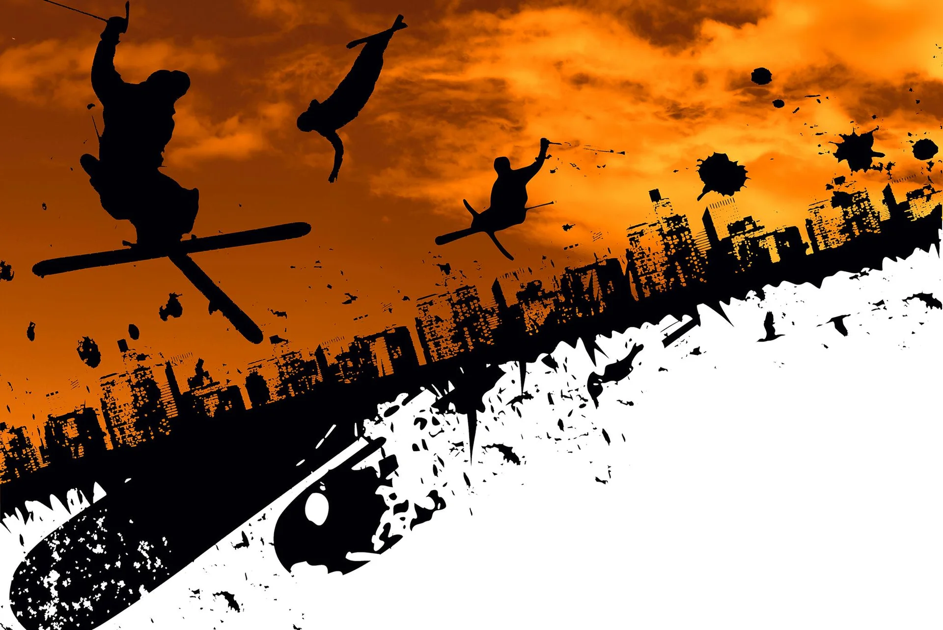 A.S. Création XXL 5 Fototapete, Skateboarder, 4m x 2,67m DD114898 Dekorbild