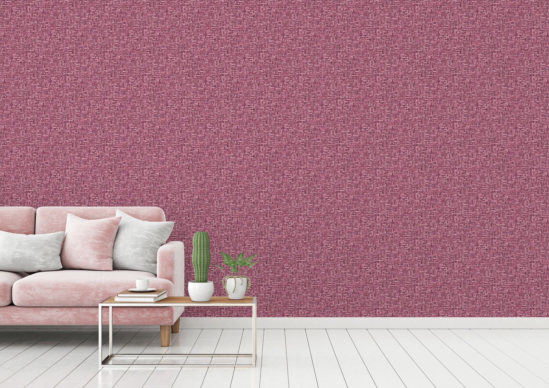 Architects Paper Jungle Chic, Tapete in Holzoptik, rosa, rot 377065