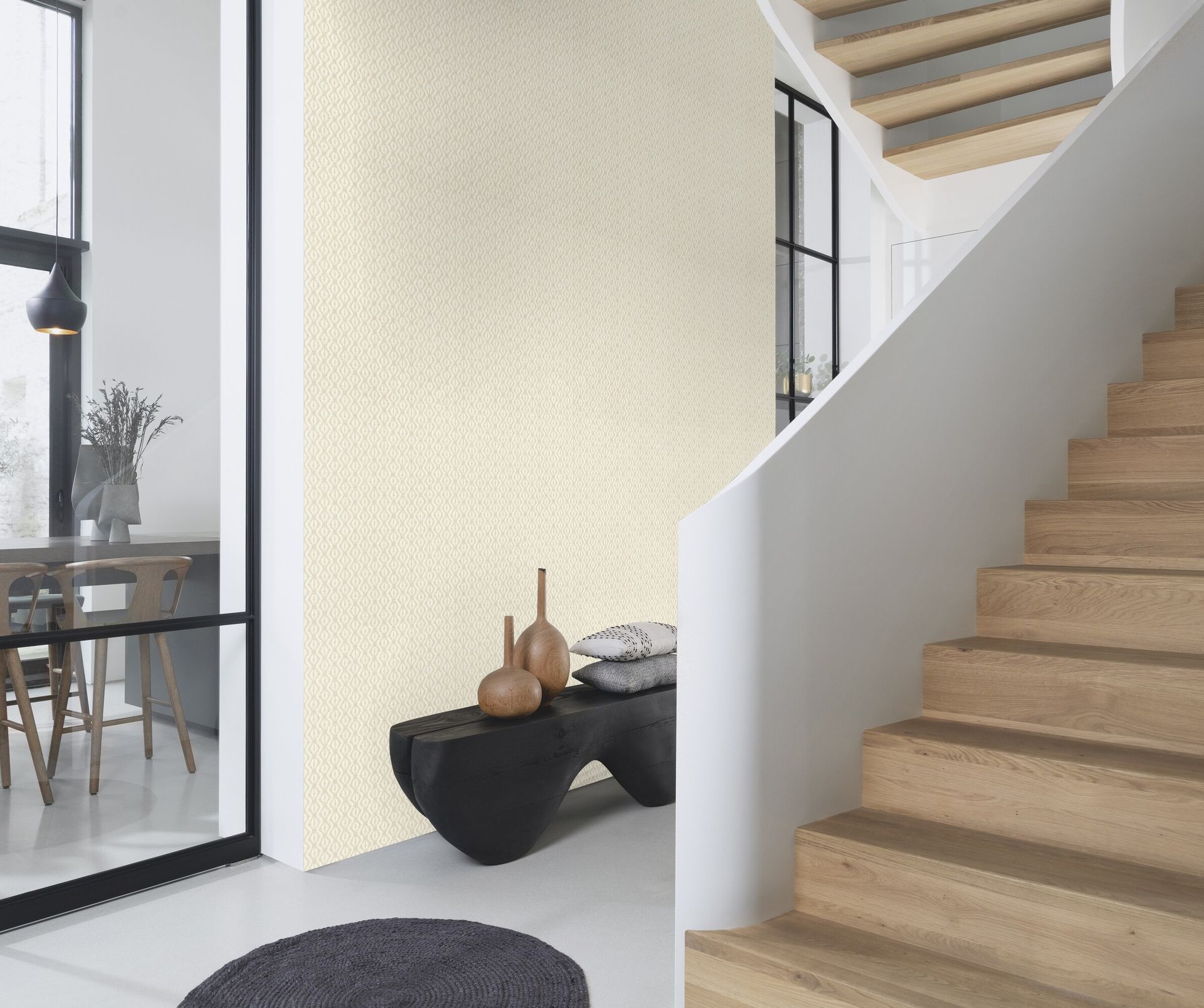 Vliestapete Rauten beige 410655 Vliestapete Rauten beige 410655