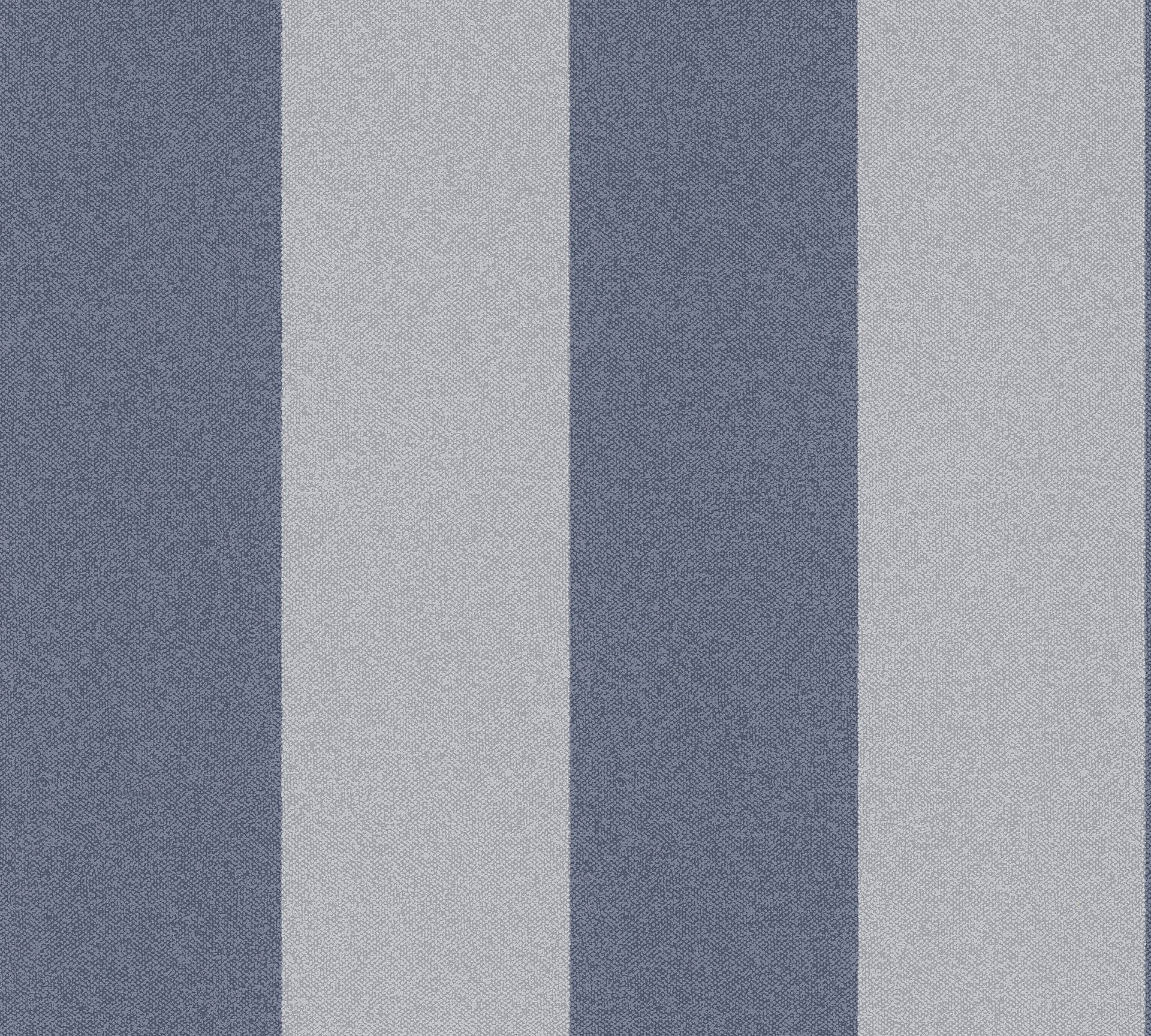 A.S. Création New Elegance, Streifentapete, blau, grau 375545 Dekorbild