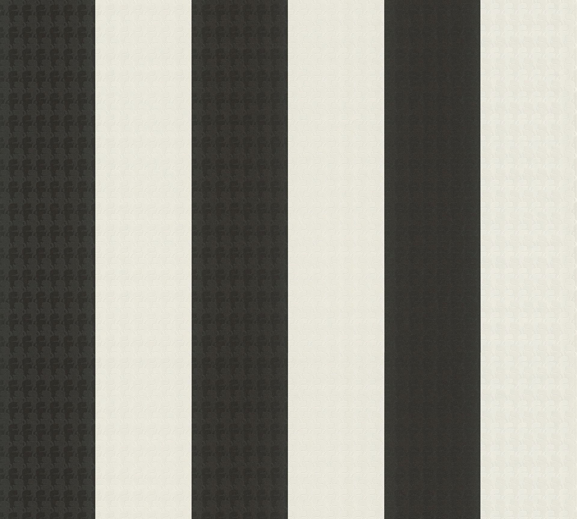 Karl Lagerfeld, Design Tapete, schwarz, weiß 378492