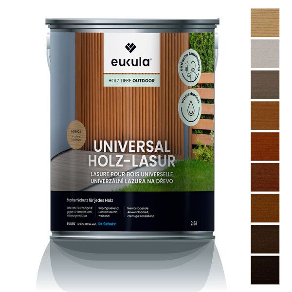 eukula UNIVERSAL HOLZ-LASUR farblos 1 Liter