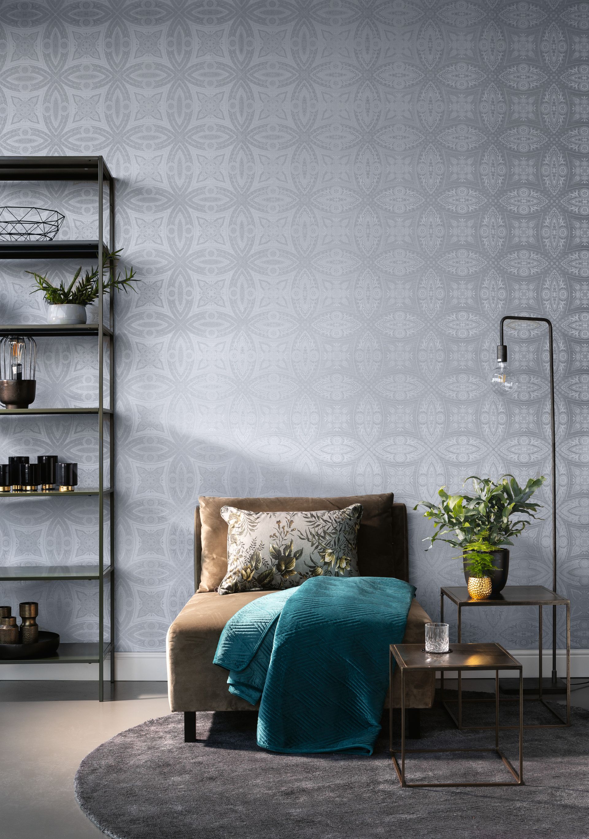Raumbilder 1 Rasch Selection, Classic-Chic, grau silber 529708