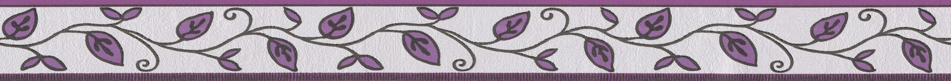 A.S. Création Only Borders 10, Florale Tapete, violett, creme 262226