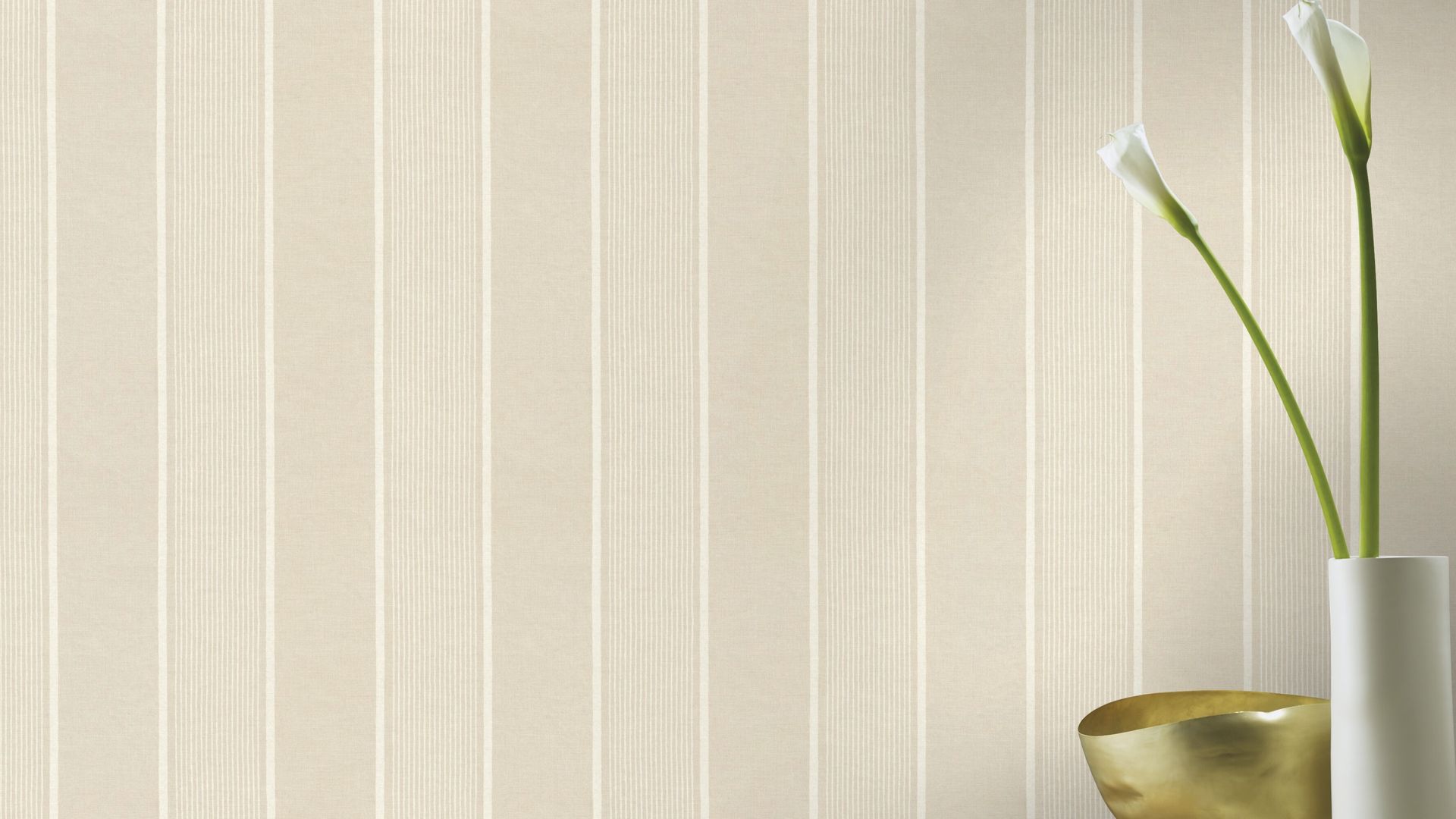Vliestapete 463910 Beige-Hellbeige Streifen 10,05 m x 0,53 m Vliestapete 463910 Beige-Hellbeige Streifen 10,05 m x 0,53 m