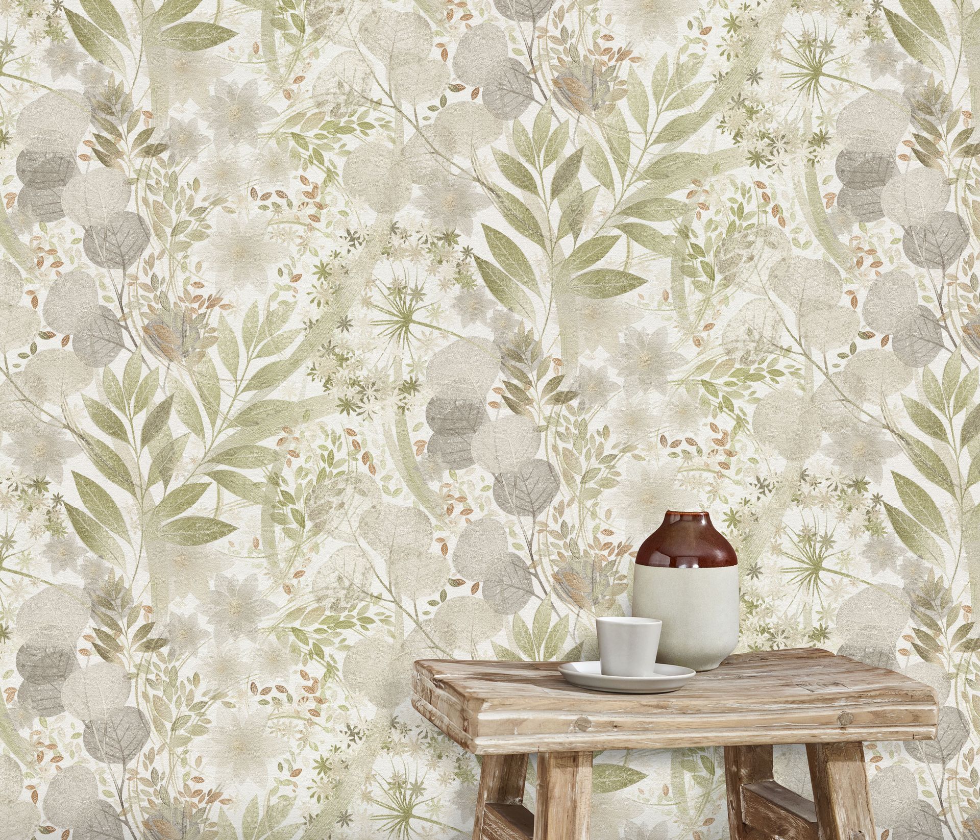 Strukturtapete botanisch beige Erismann 1050635