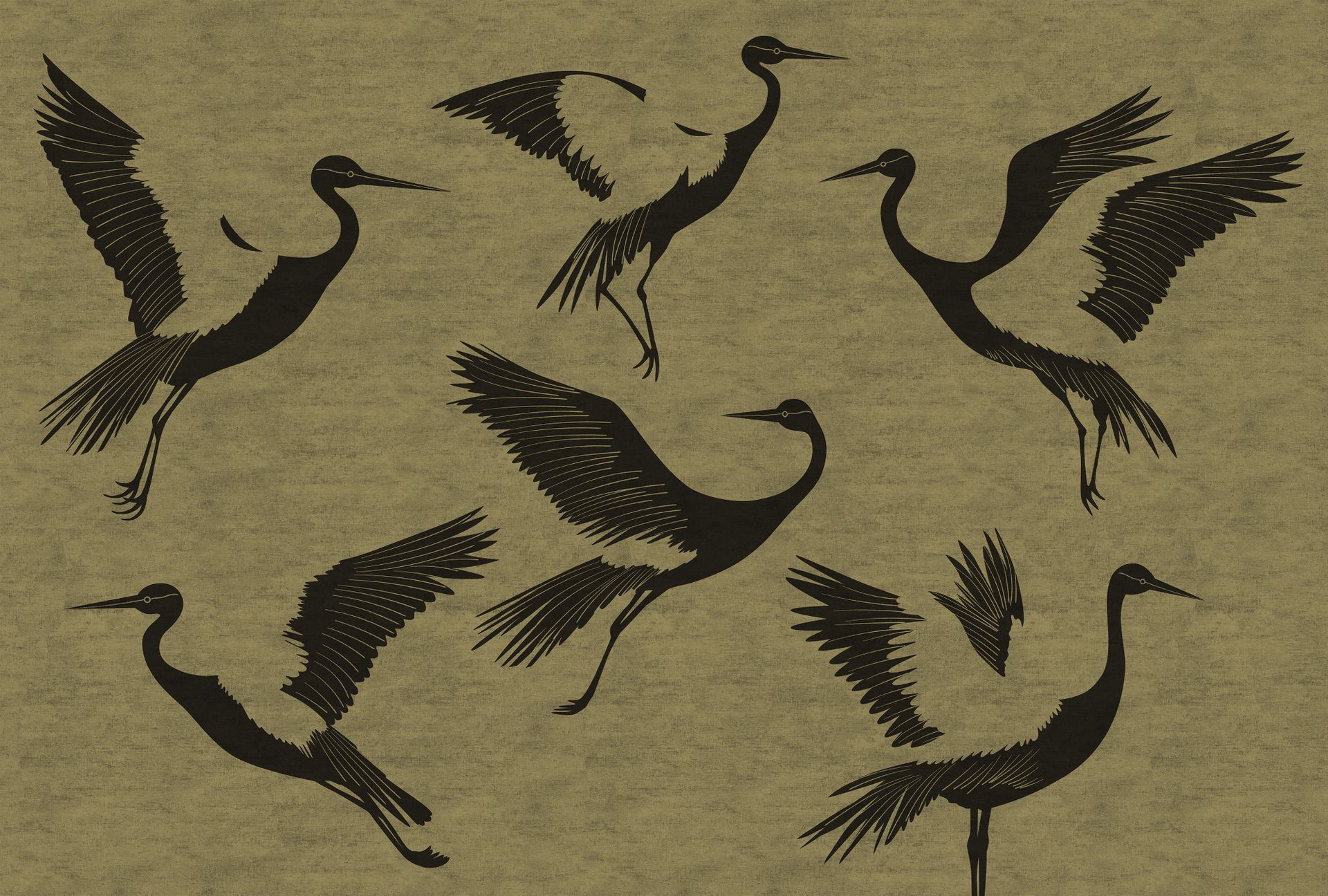 Vliestapete Leinenstruktur olivgrün Erismann 220890201