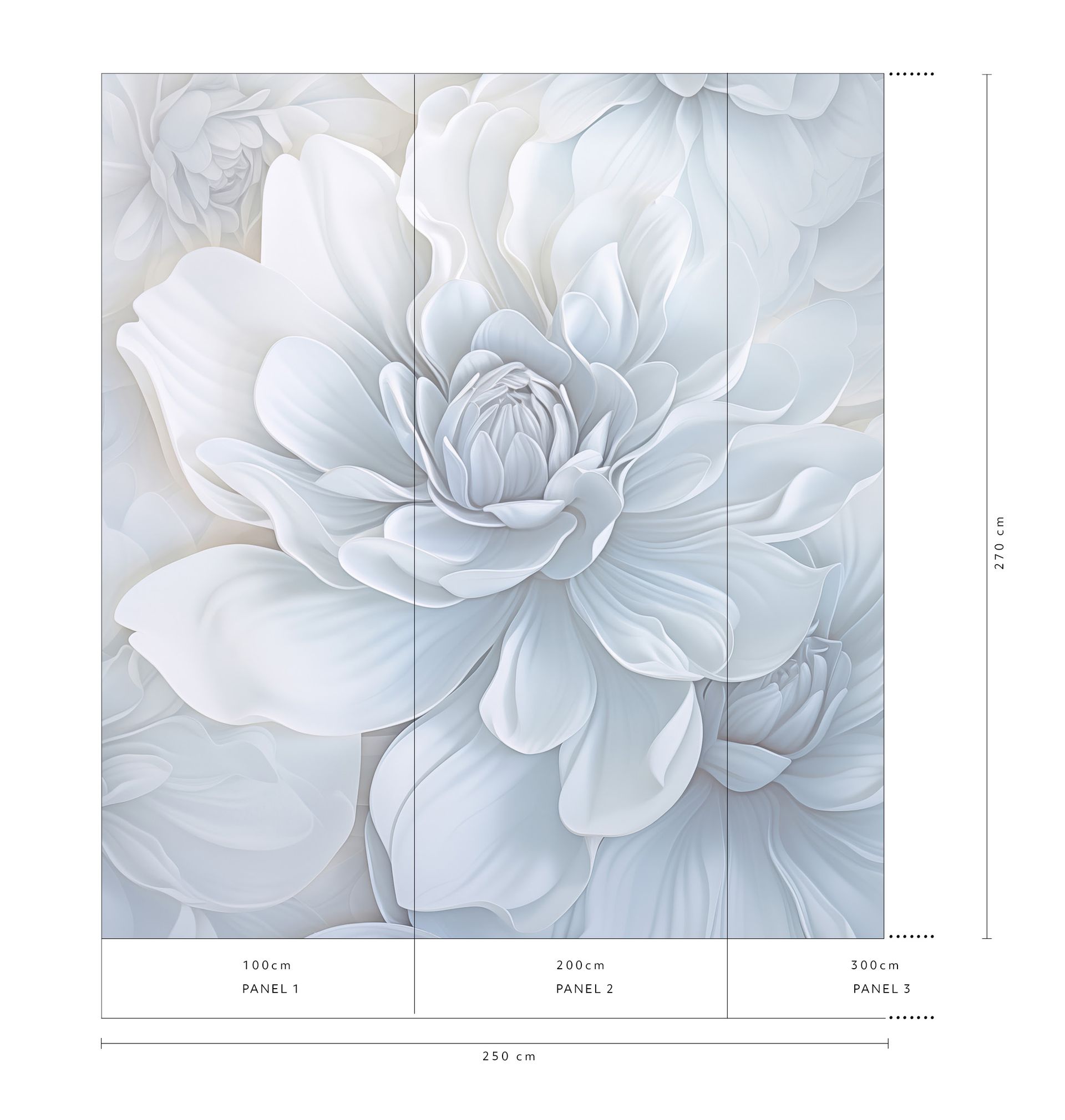 Vliestapete floral weiß Erismann 220170702