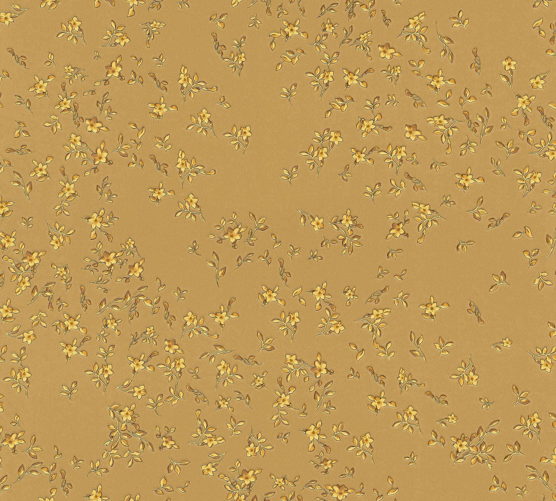 Versace wallpaper Versace 4, Florale Tapete, gold 935853