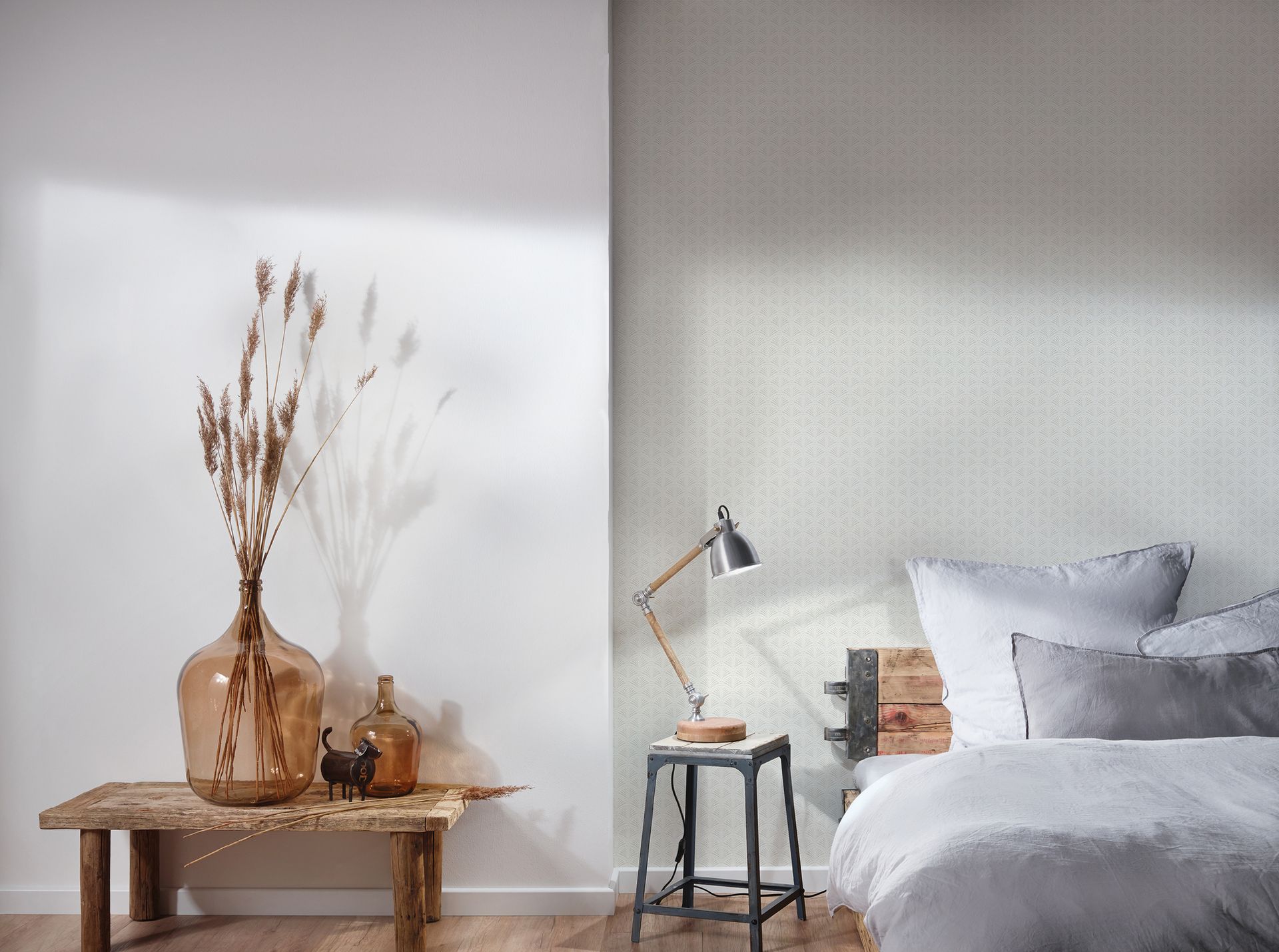 Raumbild 4 A.S. Création Trendwall 2, Art Deco Tapete, weiß, silber 379576
