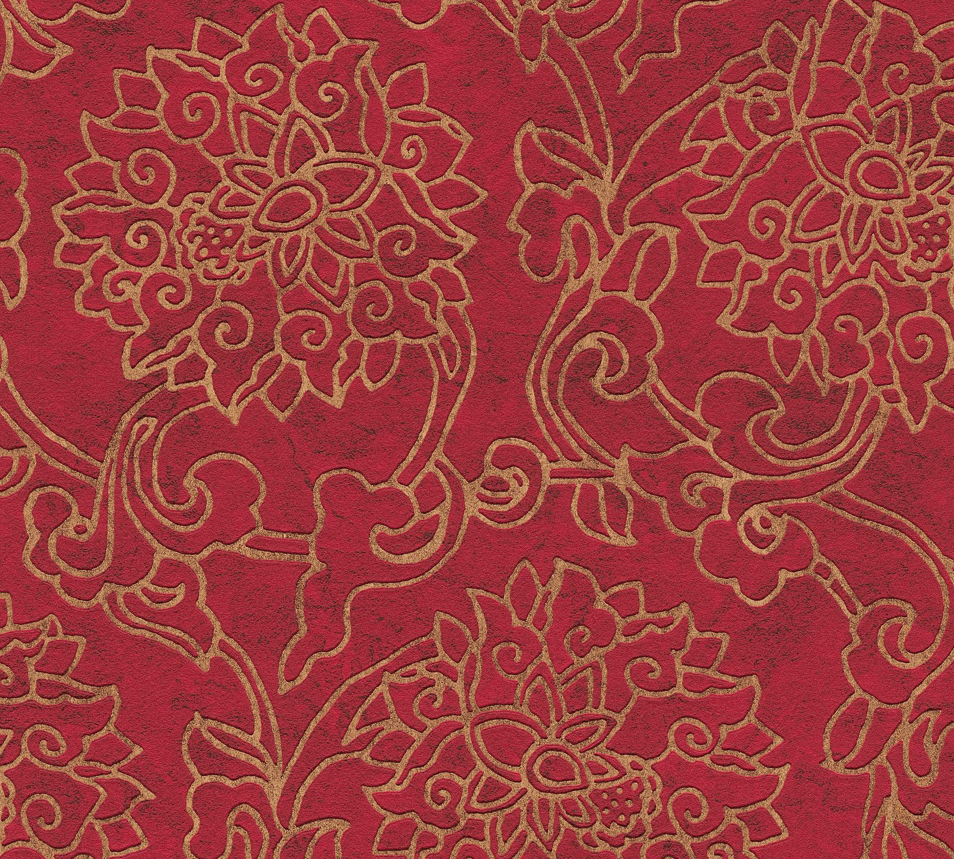 A.S. Création Asian Fusion, Unis, rot, gold 374701