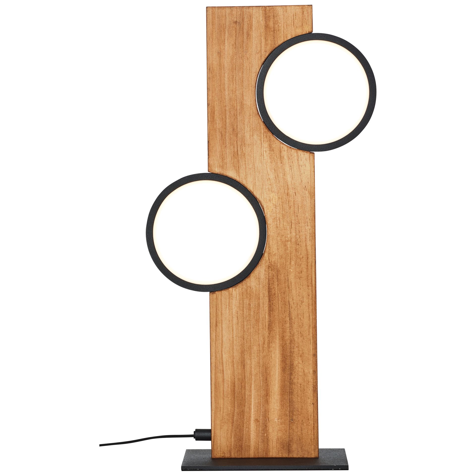 Tischleuchte aus Holz - Elena - Braun Tischleuchte aus Holz - Elena - Braun