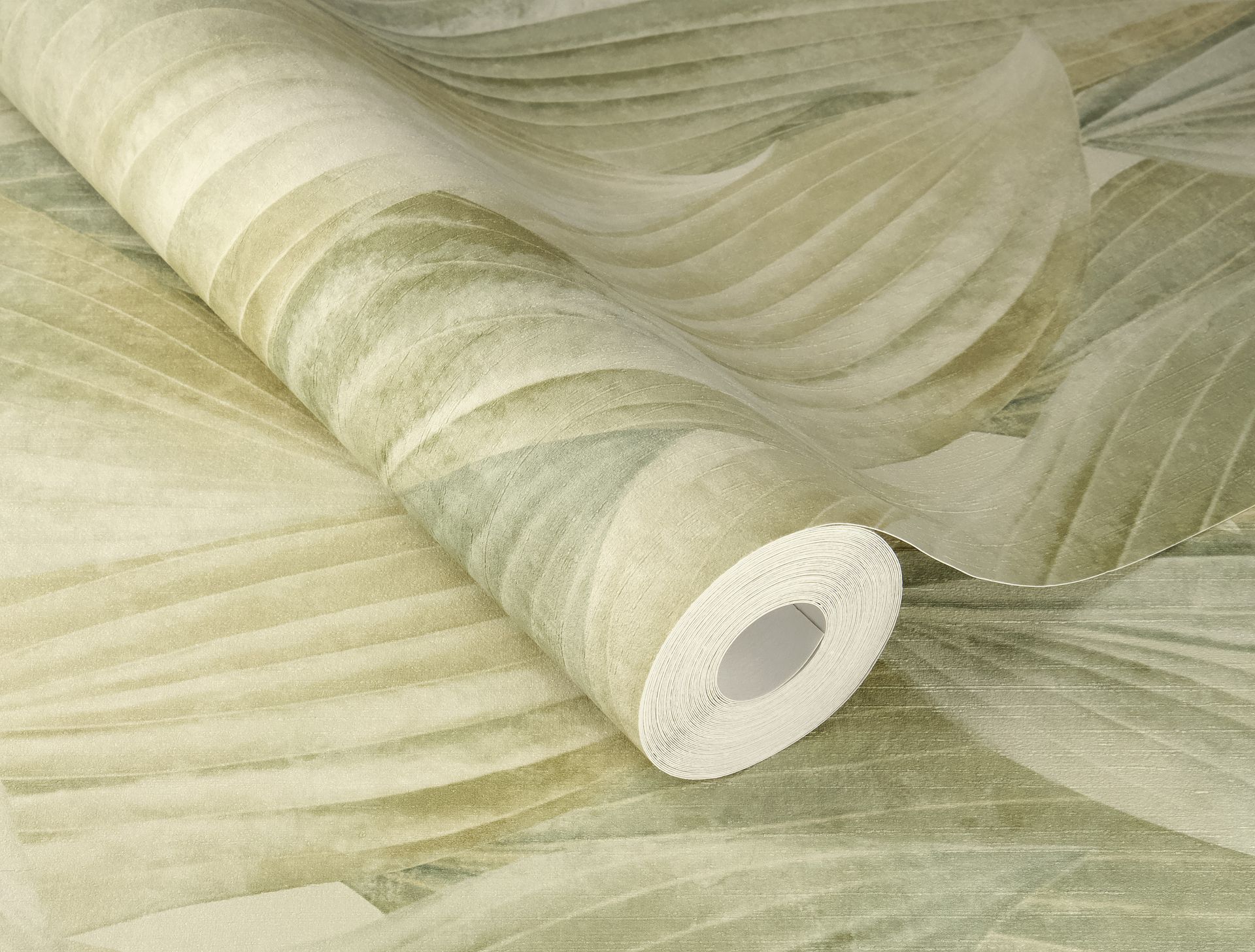 Vliestapete Holzmaserung grün 571547