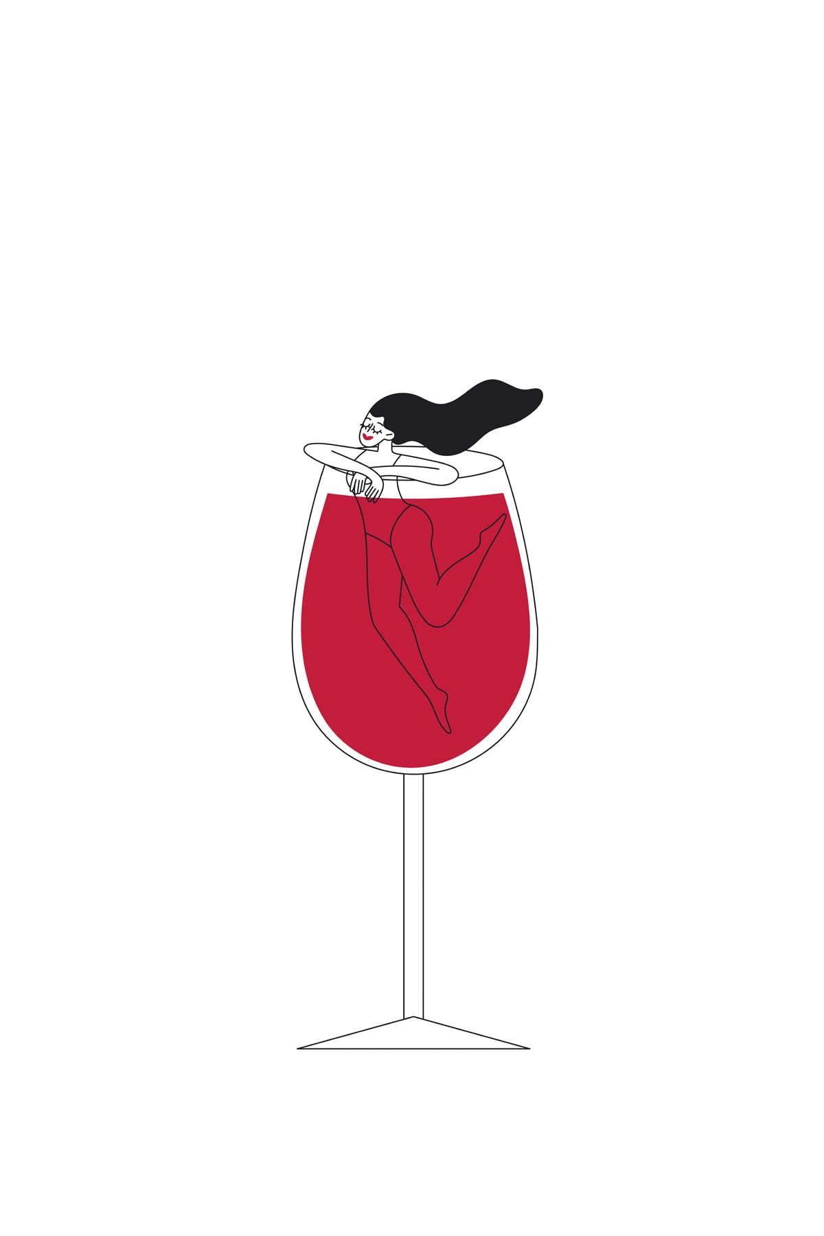 Leinwand Wine Love III 60 x 90 cm