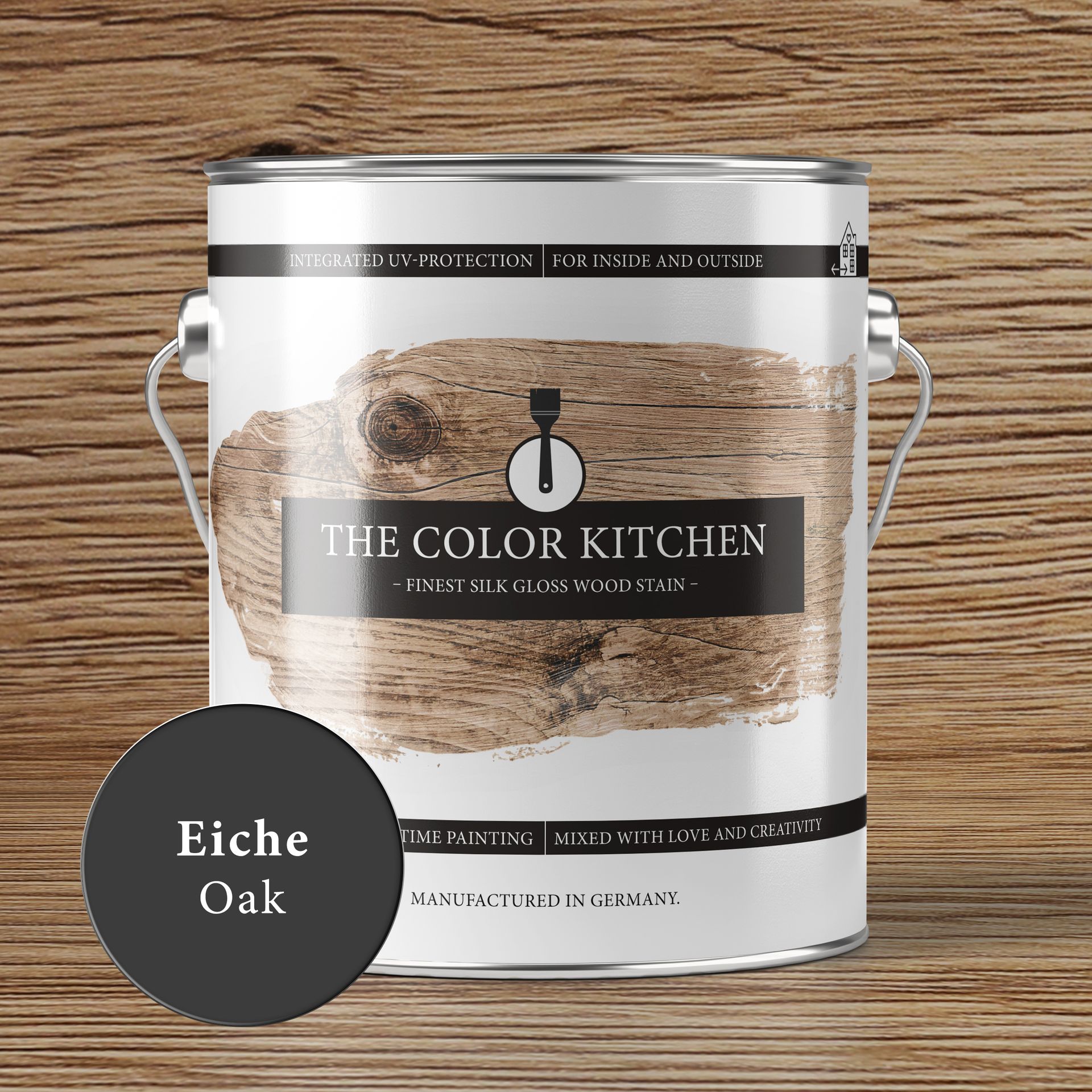 Holzlasur Eiche seidenglänzend - 2,5 l - The Color Kitchen
