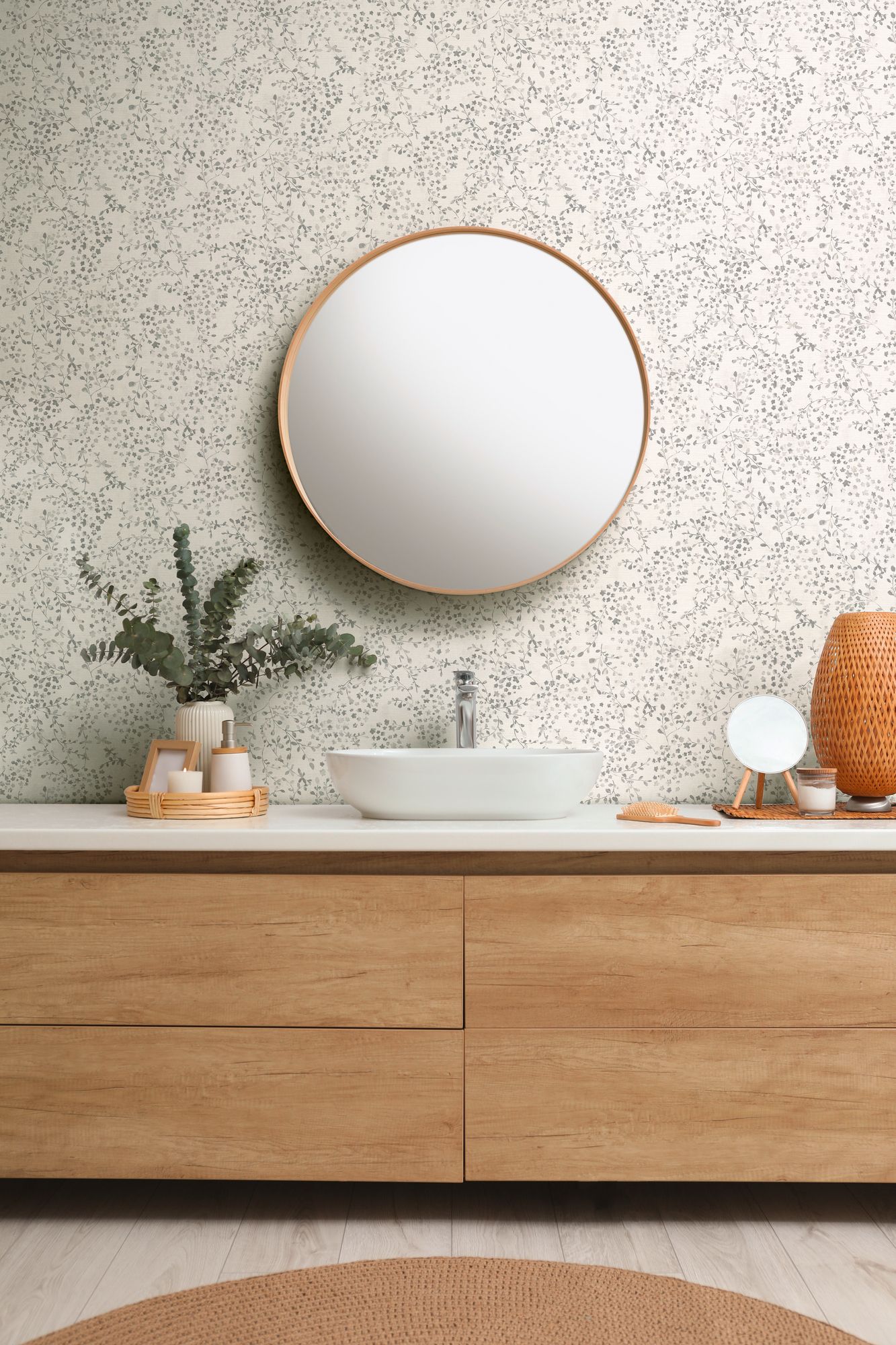 A.S. Création Äste grau-weiß 397474