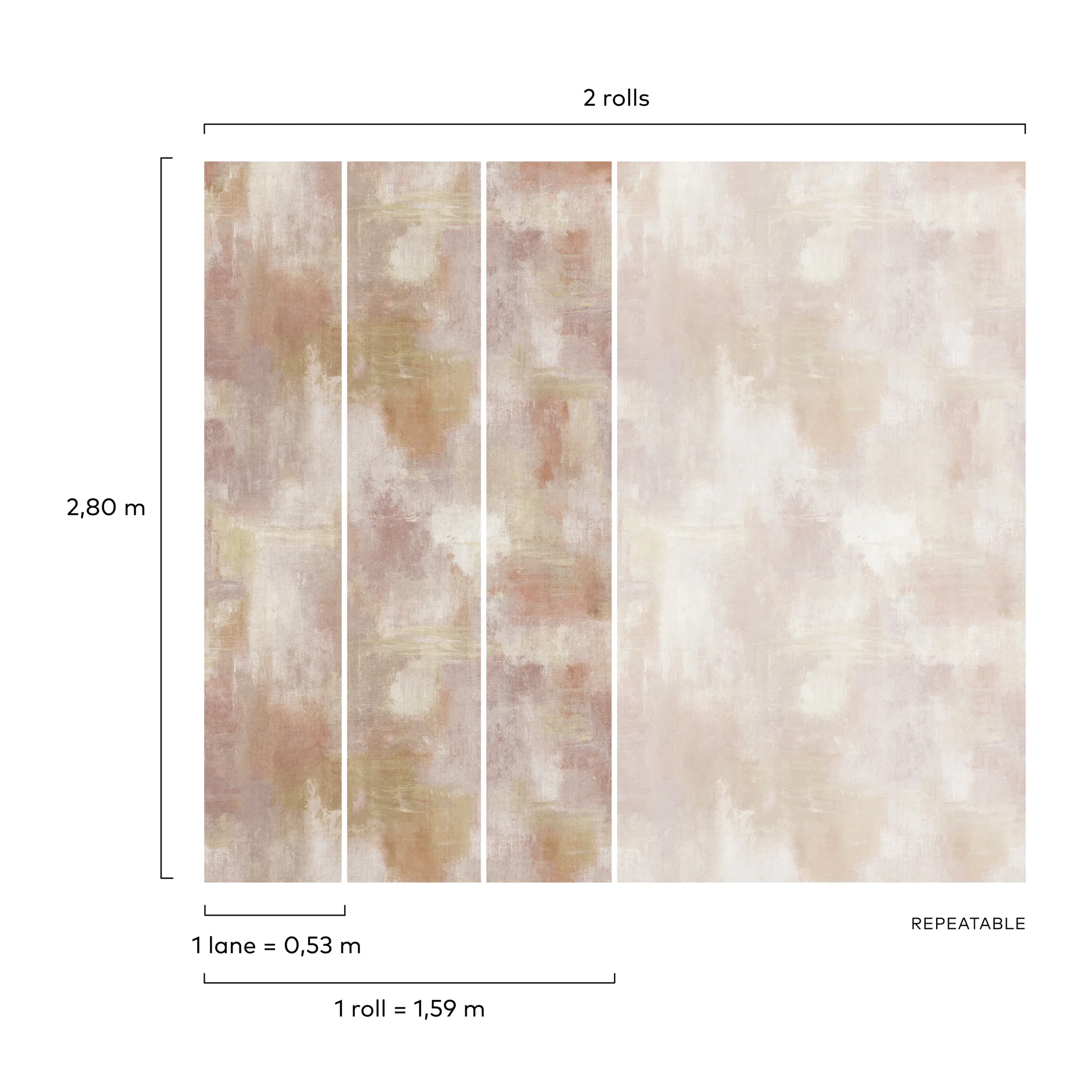 Vliestapete Aquarell-Optik Rosa-Beige Grandeco Young Edition ML4201 Vliestapete Aquarell-Optik Rosa-Beige Grandeco Young Edition ML4201