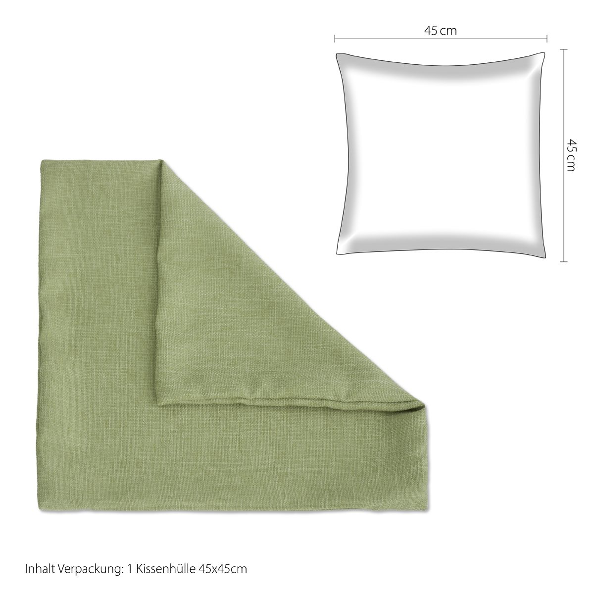 Kissenhülle IW525041 Grün River 45x45cm Kissenhülle IW525041 Grün River 45x45cm