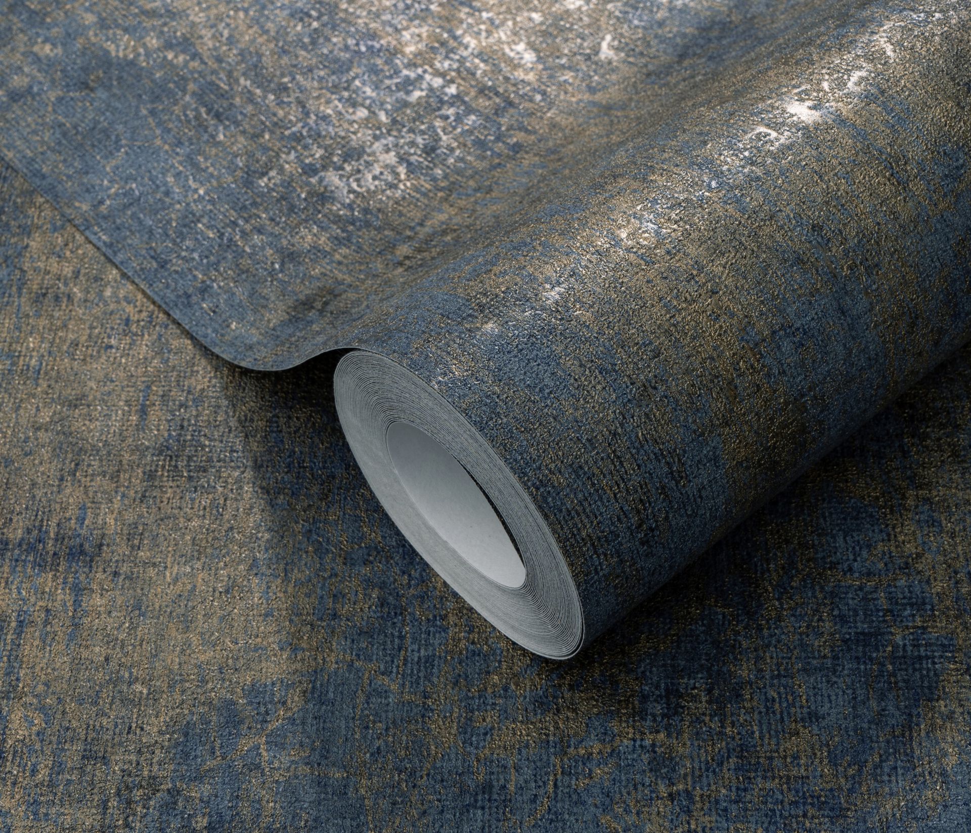 Mustertapete Betonoptik dunkelblau Erismann 1043808 Mustertapete Betonoptik dunkelblau Erismann 1043808