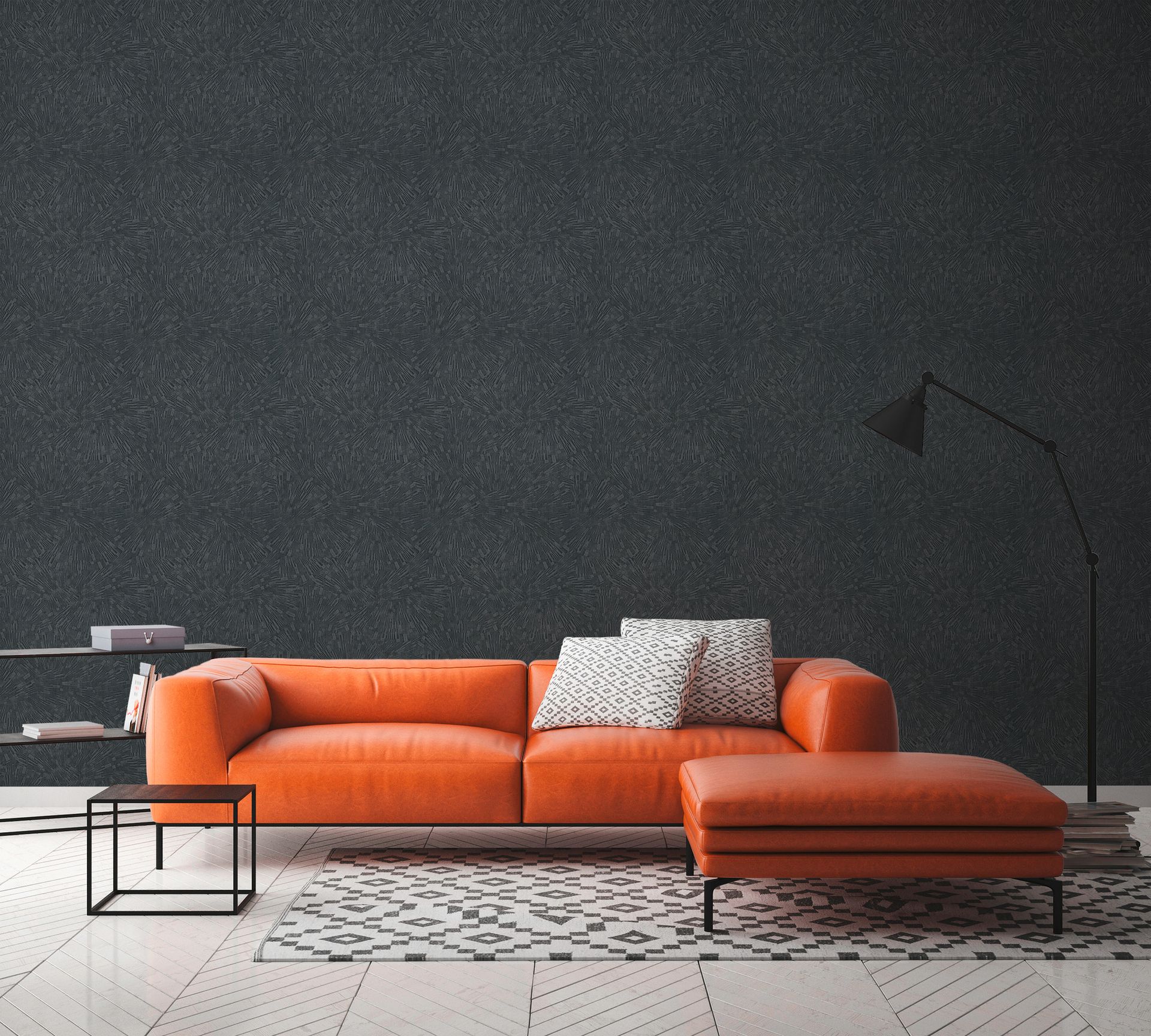 Raumbild 5 Livingwalls Titanium 3, 3D Tapete, schwarz 382035