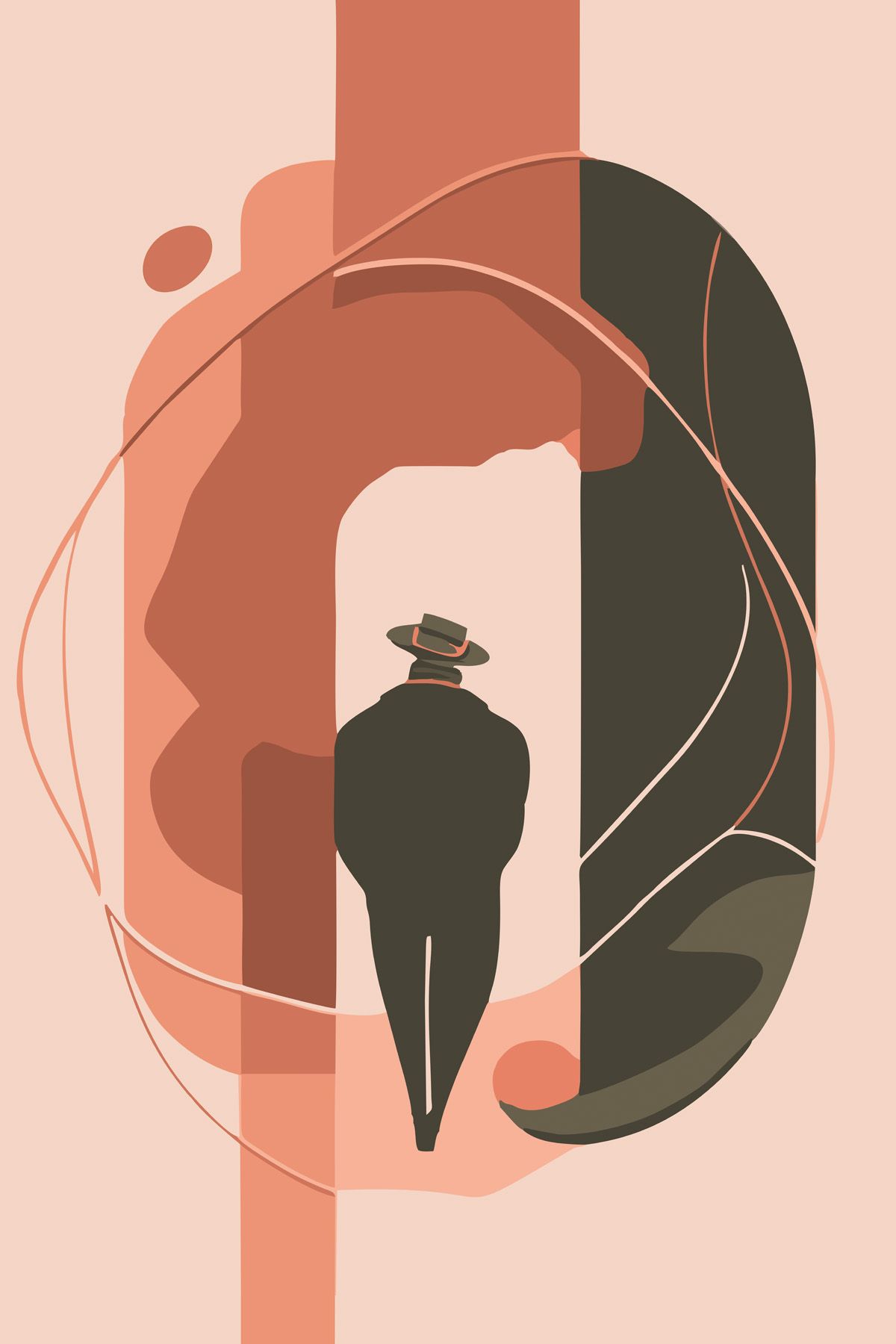 Leinwand Stranger I 40 x 60 cm