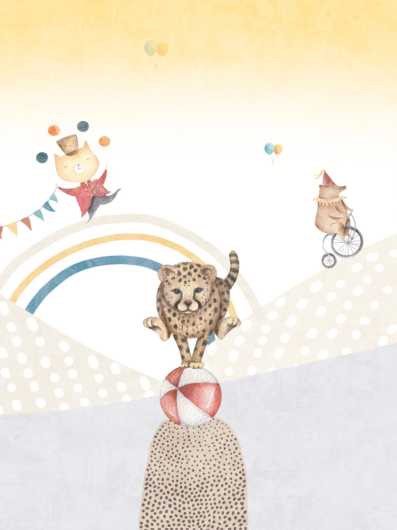 Leinwand Playful Circus III 30 x 40 cm