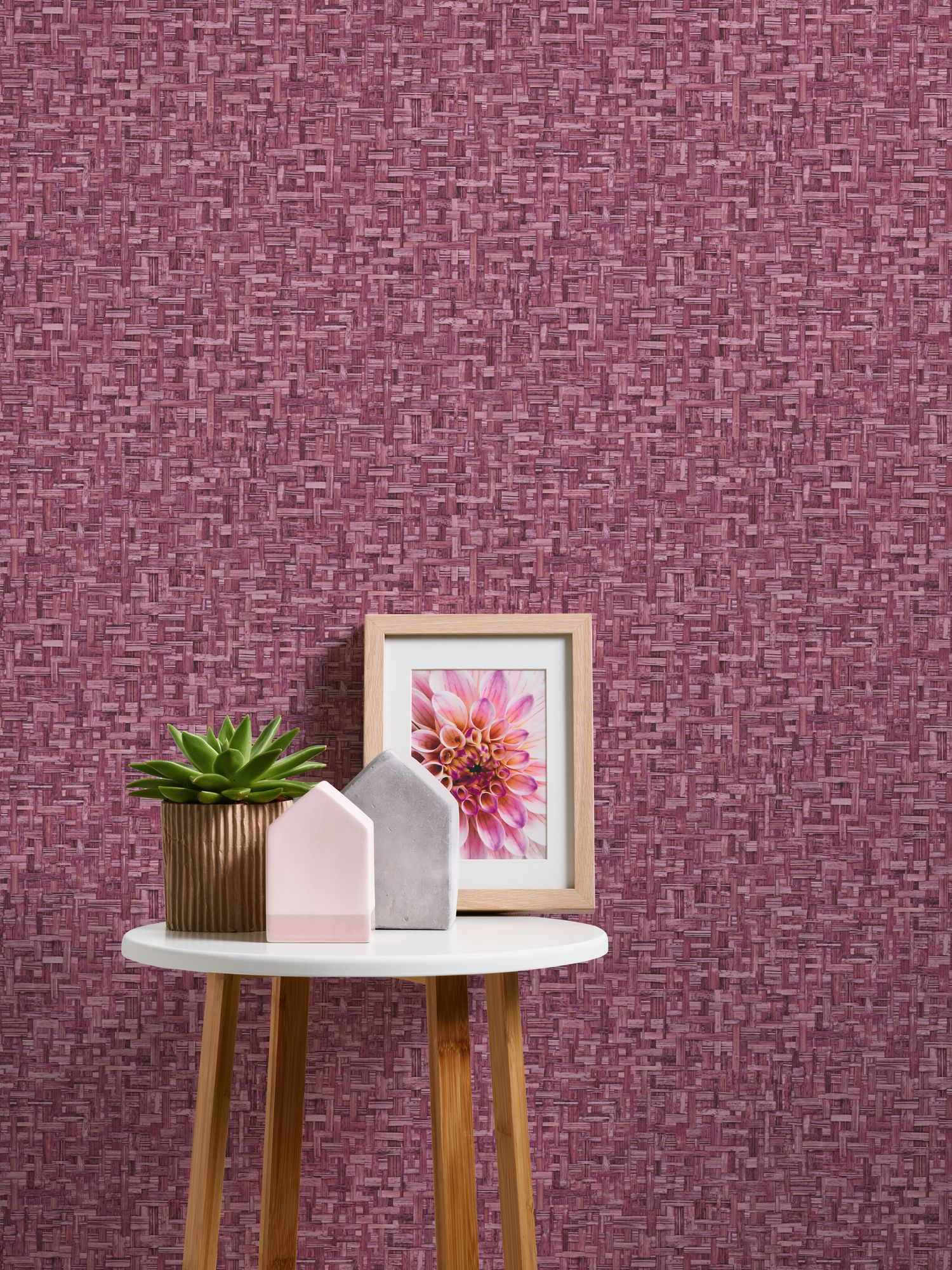 Architects Paper Jungle Chic, Tapete in Holzoptik, rosa, rot 377065