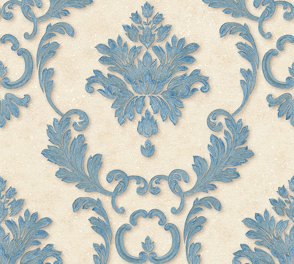 Architects Paper Luxury Wallpaper, Barock Tapete, blau, gold 324222