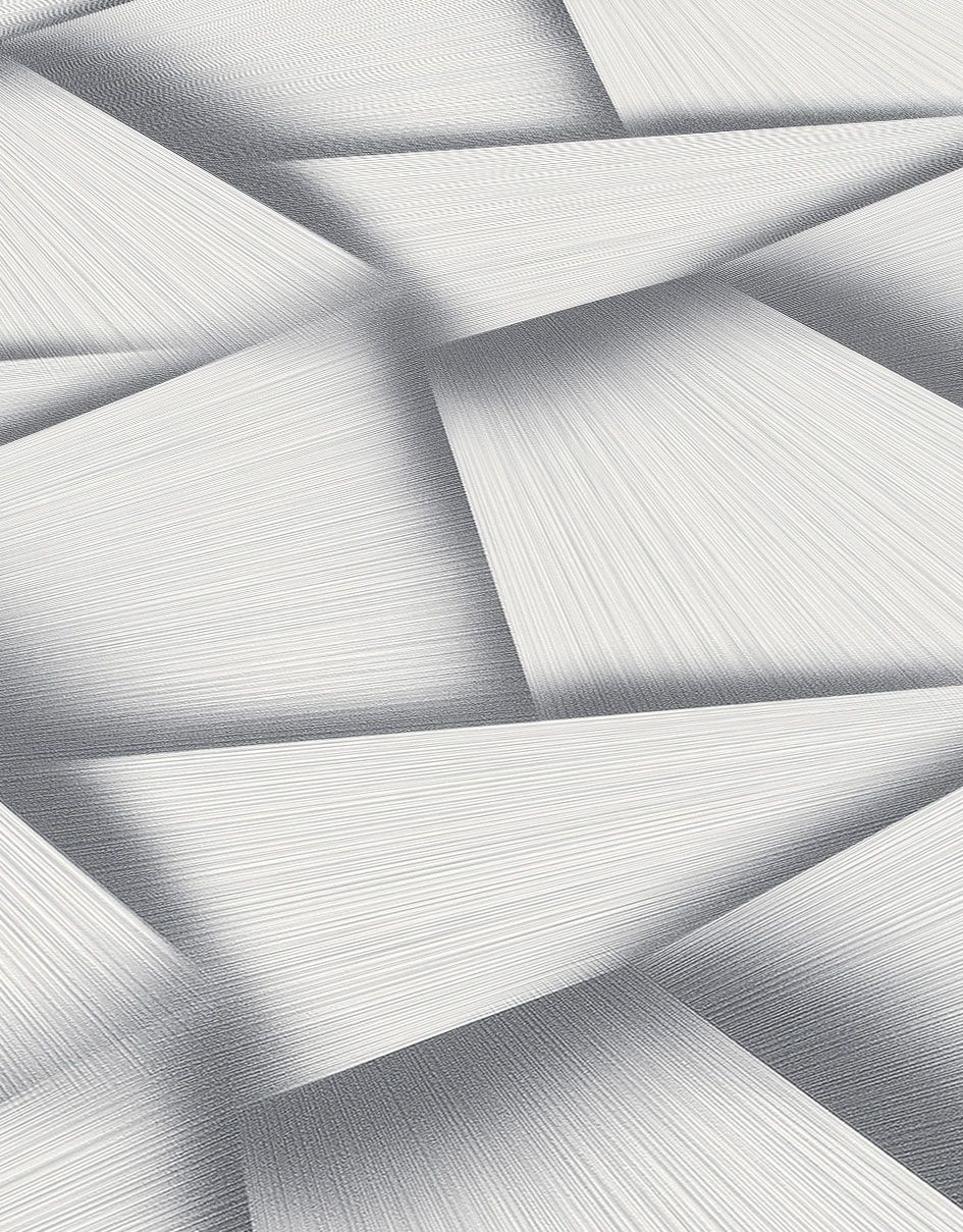 Geometrische Tapete silbergrau Erismann 1040147