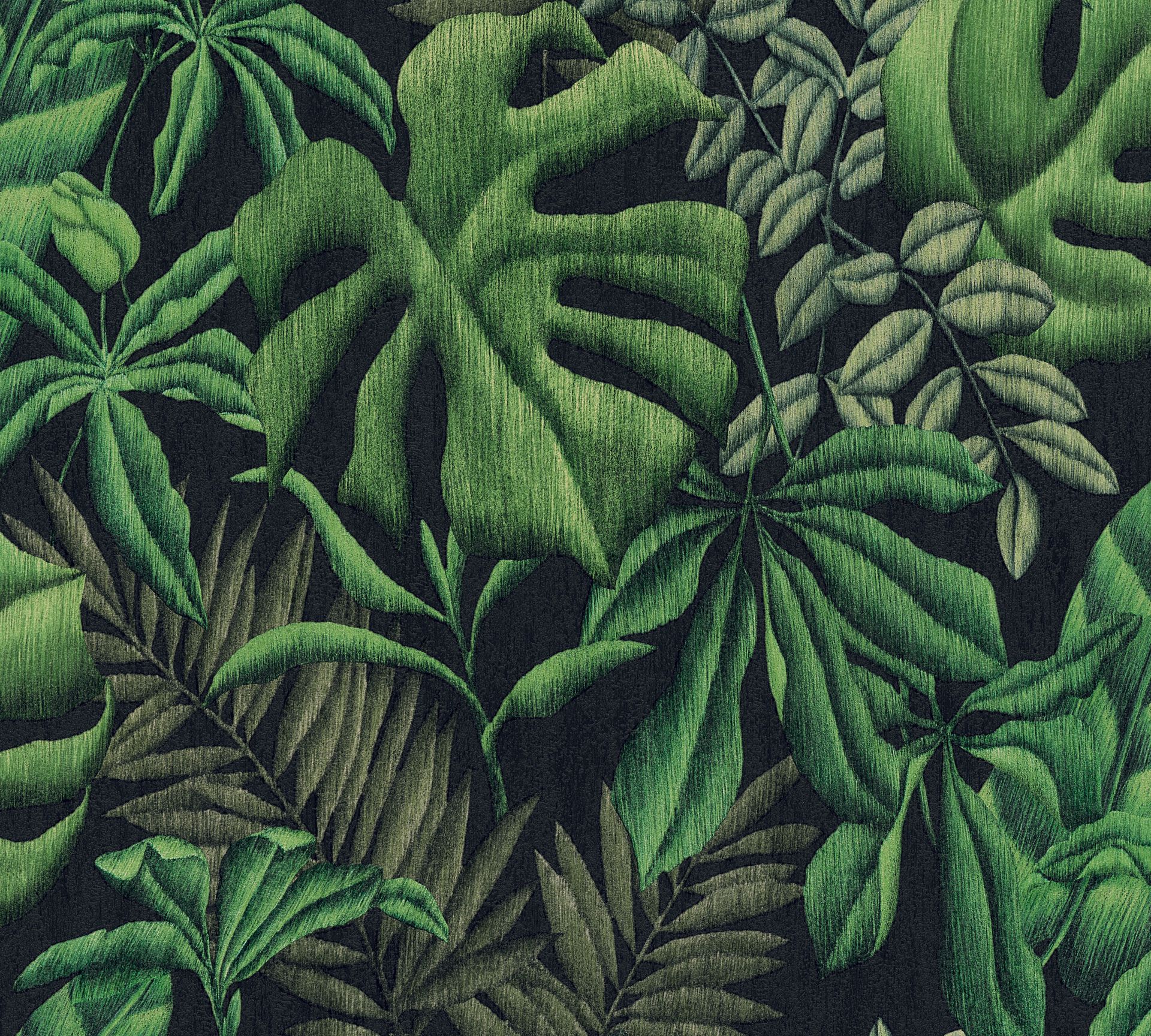 A.S. Création Greenery 37033-1 Grün Schwarz Natur Dekorbild