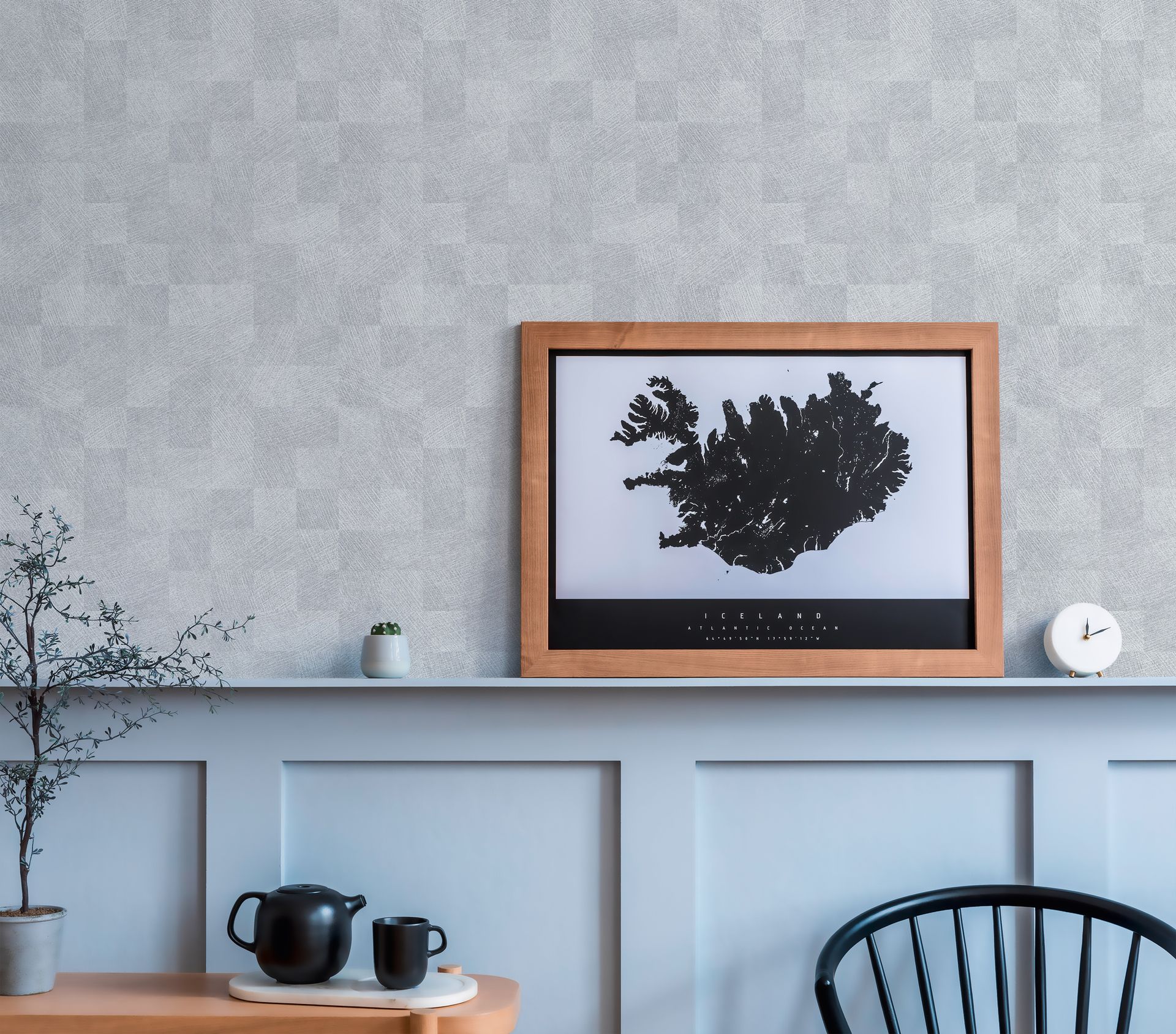 Livingwalls Titanium 3, Design Tapete, grau, weiß 382001