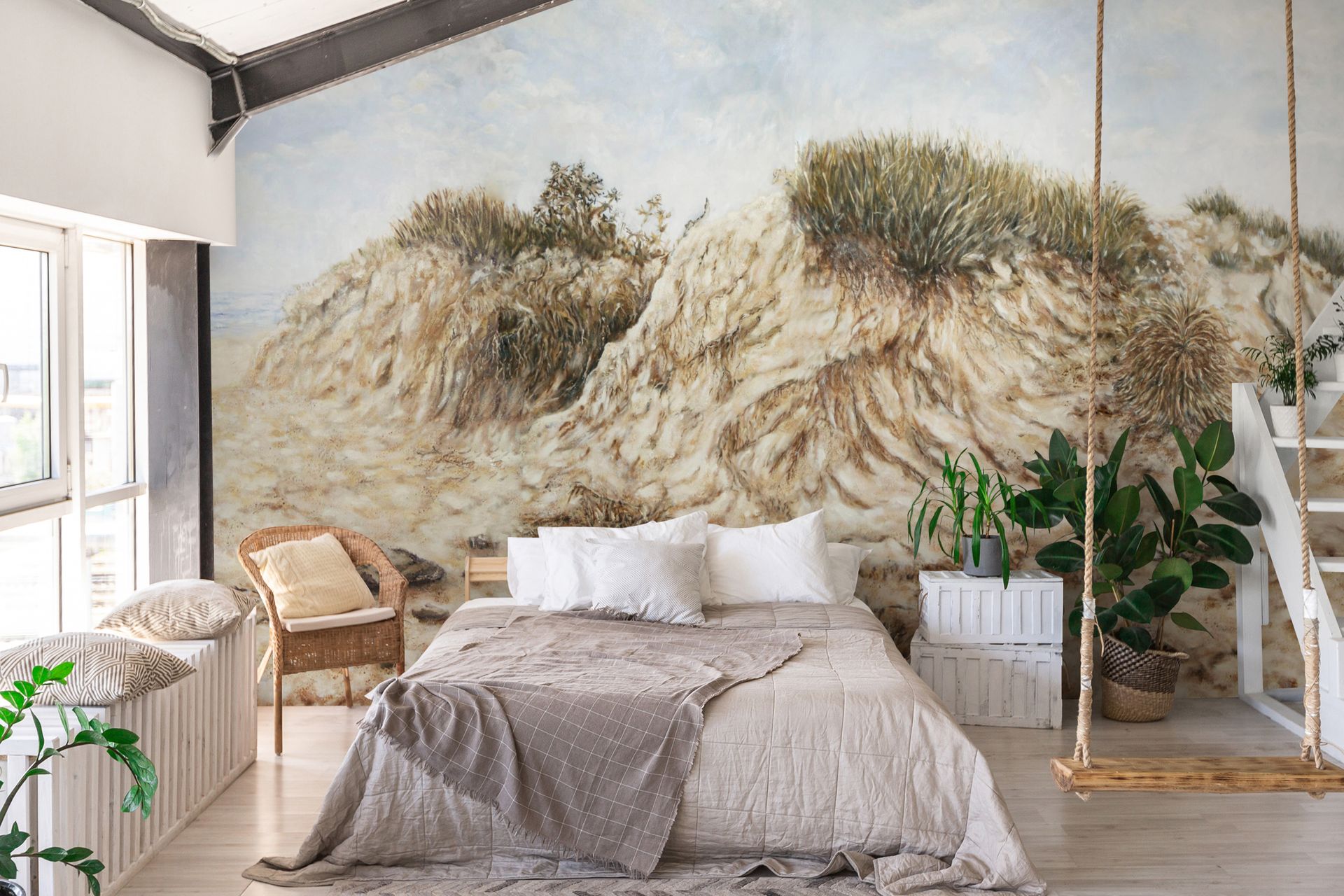 Vliestapete Aquarelloptik beige Erismann 22341