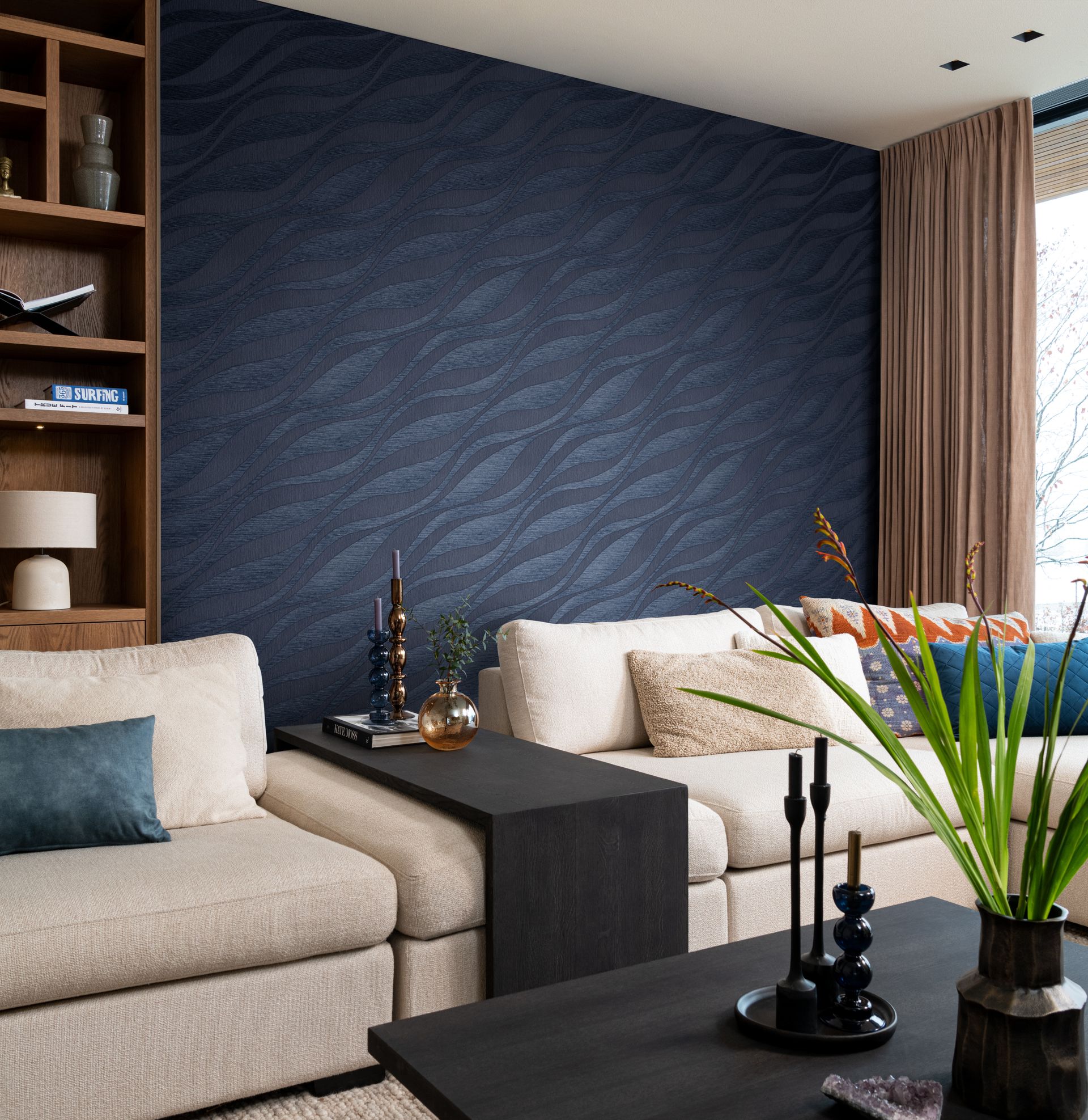Vliestapete geometrisch blau 608076 Vliestapete geometrisch blau 608076