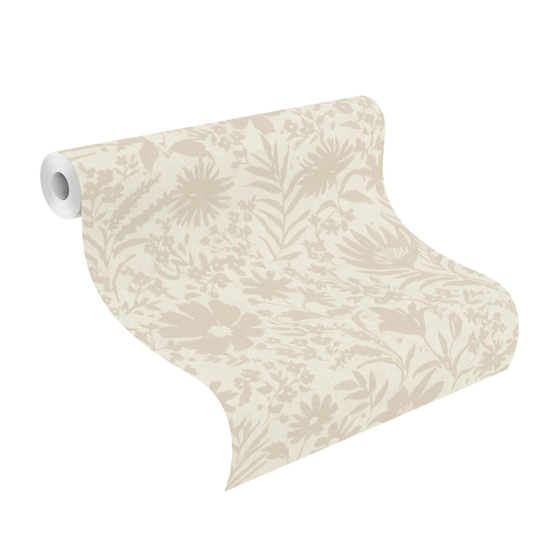 Vliestapete floral beige-dunkelbeige 330403