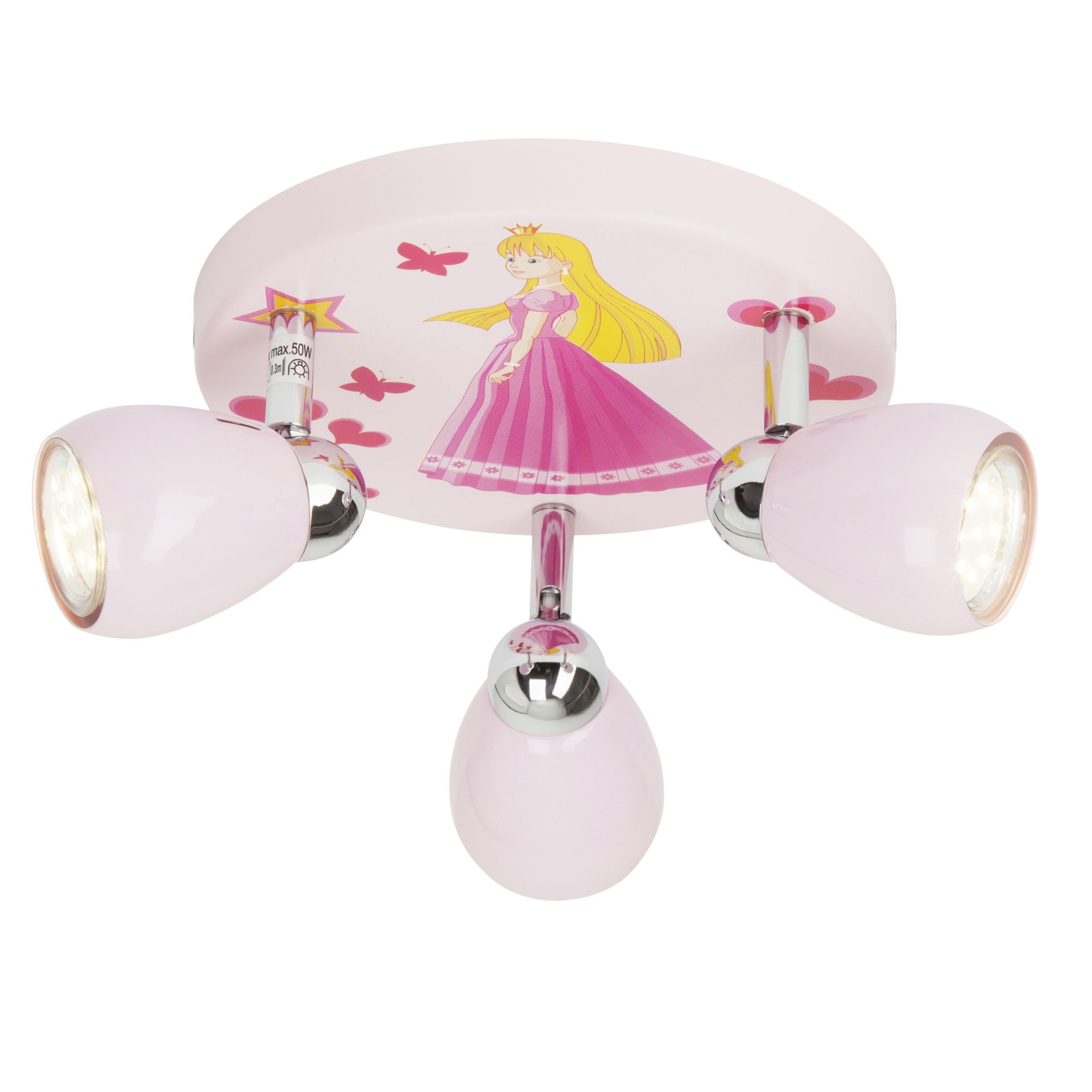 Deckenleuchte Mark - Metall Rosa