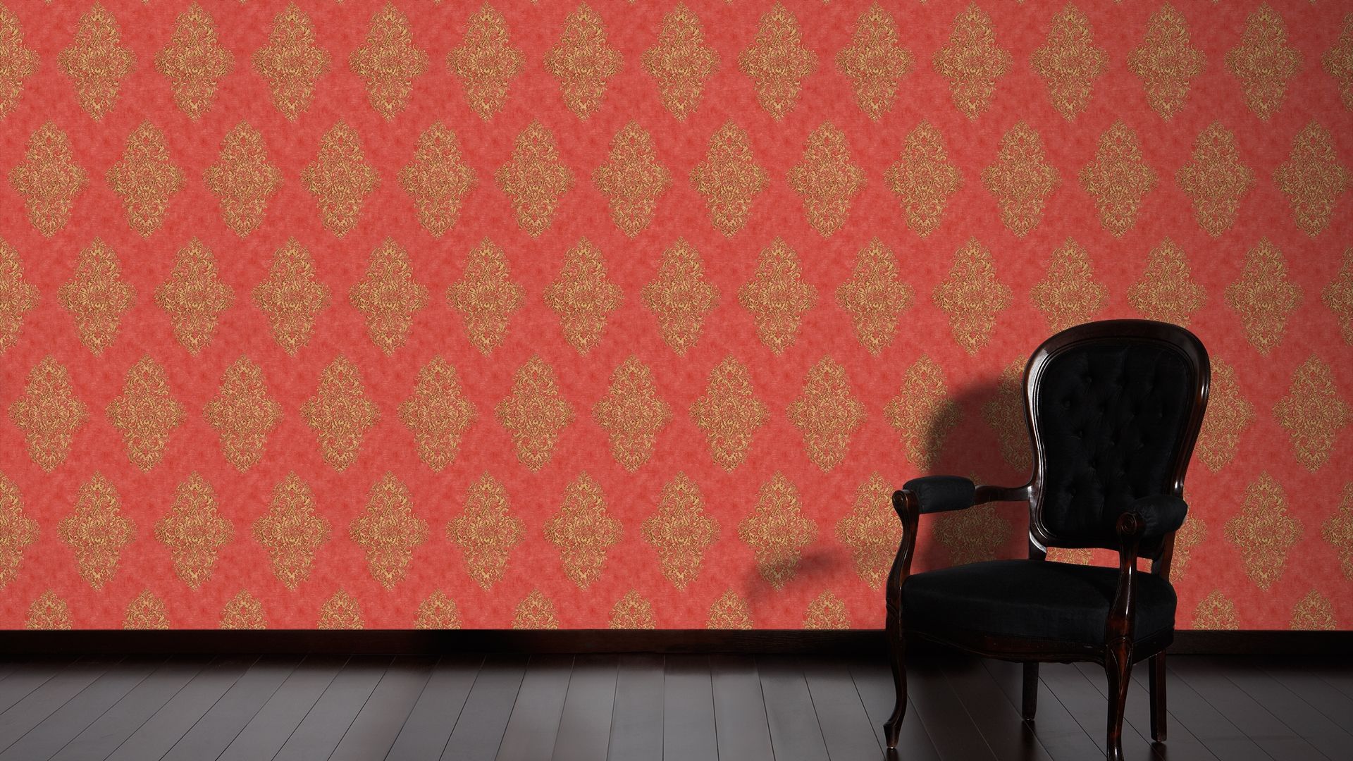 Raumbild 3 Architects Paper Luxury Classics, Barock Tapete, rot, gold 351106