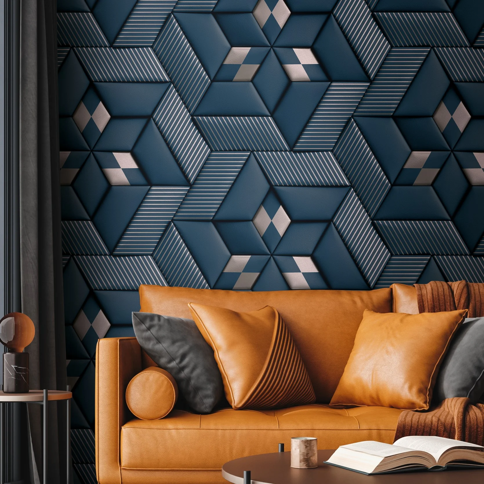 Livingwalls The Wall II, 3D Tapete, blau 391783 Dekorbild