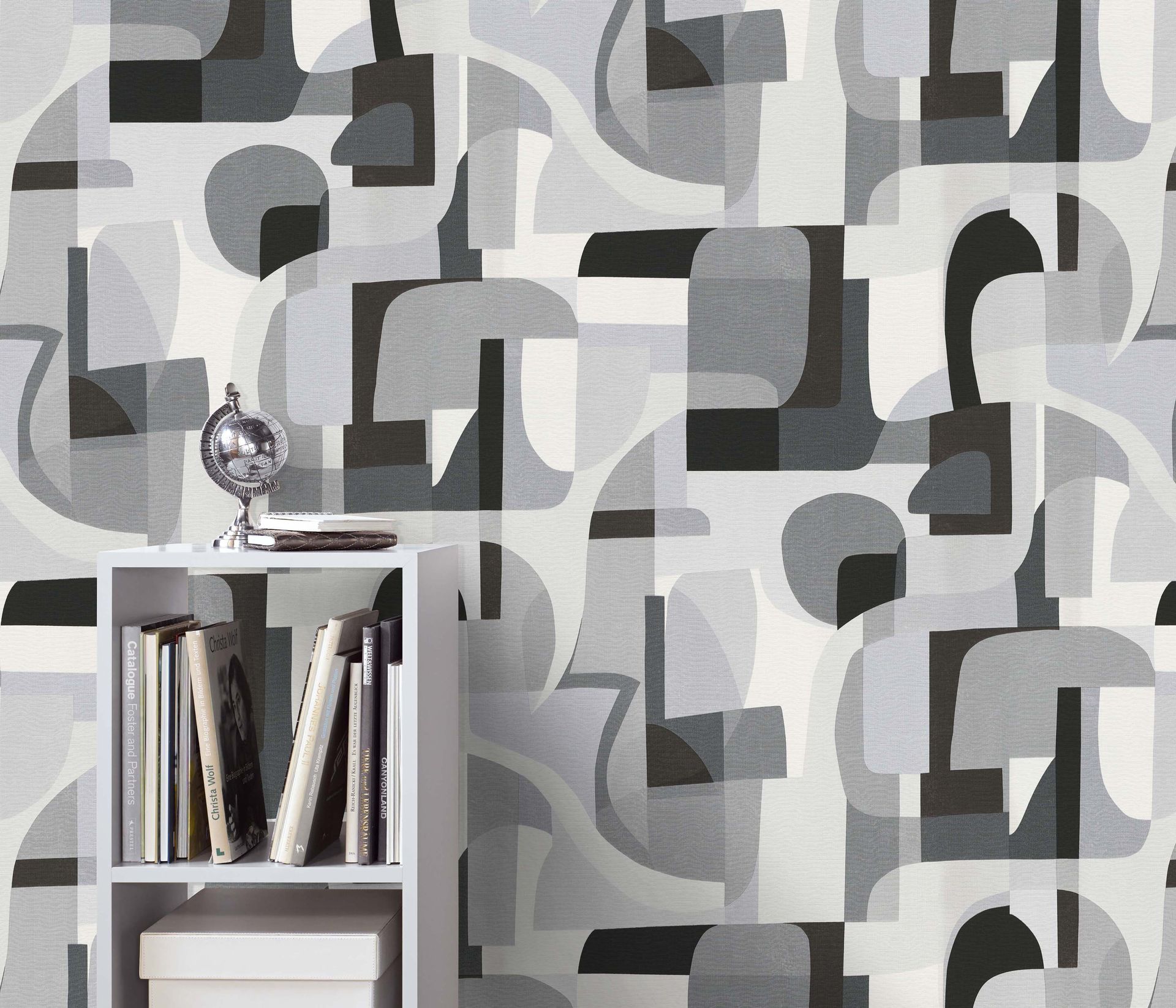 Mustertapete Geometrisch grau Erismann 1043210 Mustertapete Geometrisch grau Erismann 1043210