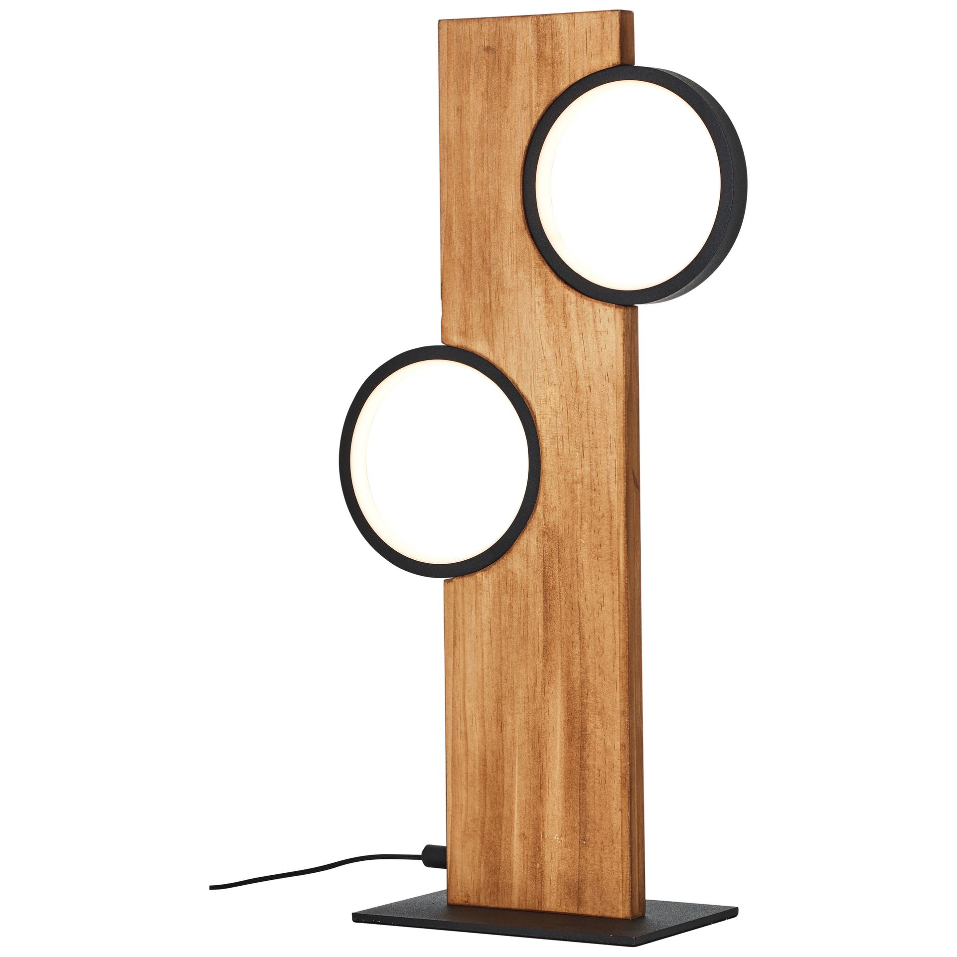 Tischleuchte aus Holz - Elena - Braun Tischleuchte aus Holz - Elena - Braun