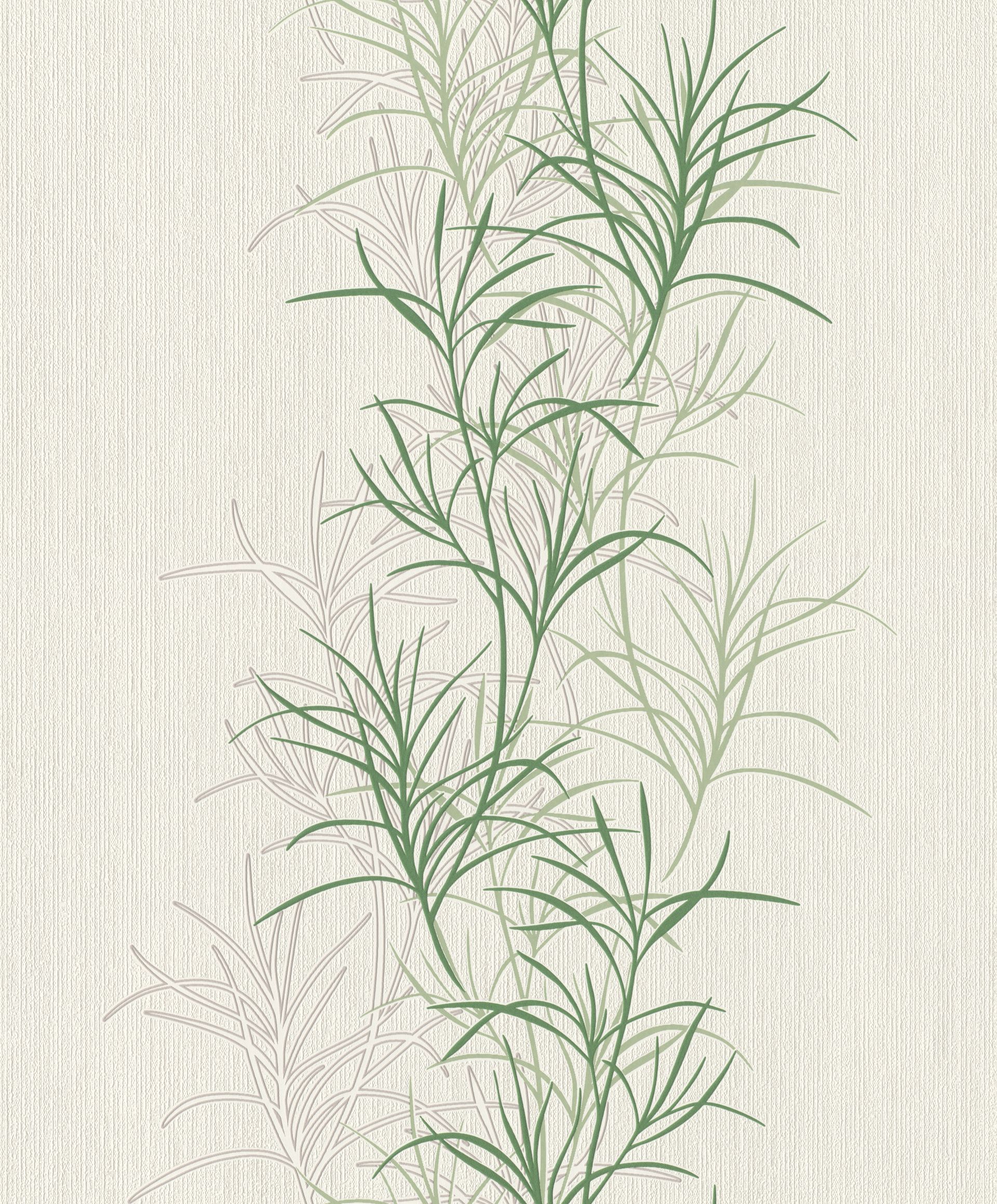 Rasch Selection, Botanical, grün weiß 536003 Dekorbild