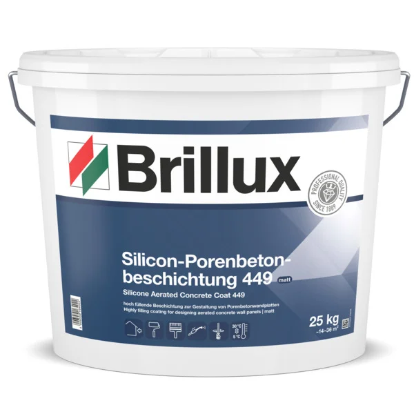 Brillux Silicon-Porenbetonbeschichtung 449 weiß 25kg
