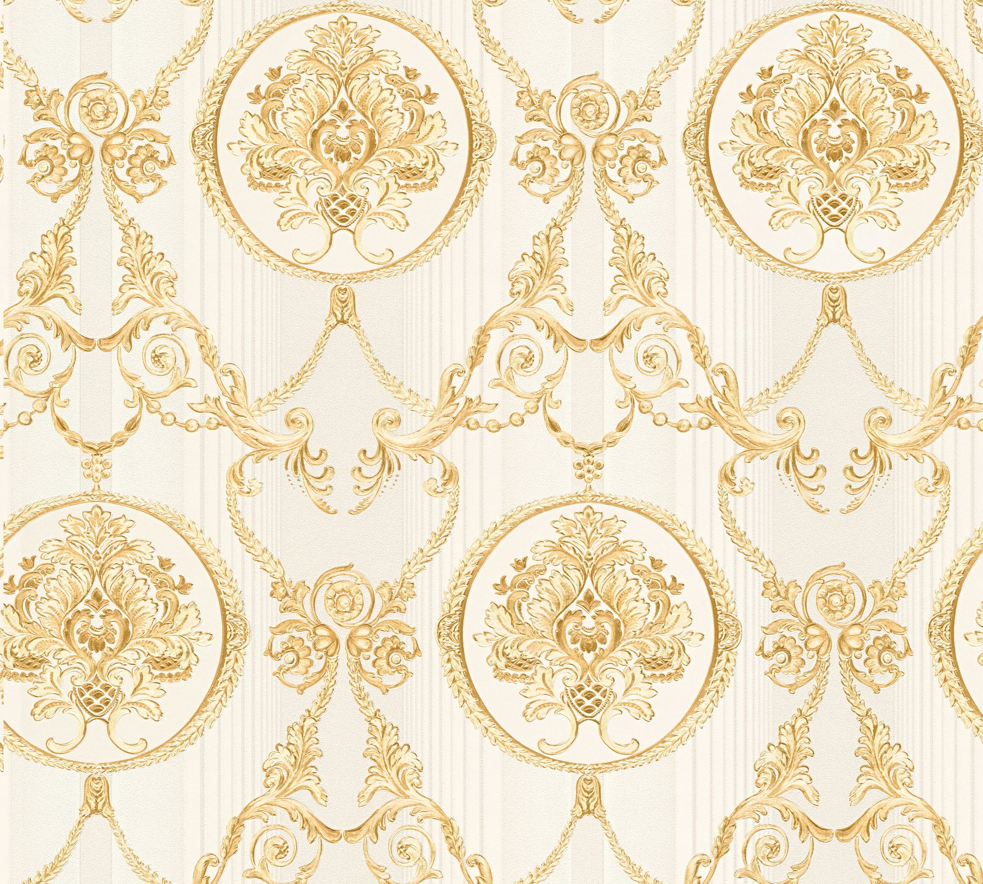 A.S. Création Hermitage 10, Barock Tapete, gold, beige 330834 Dekorbild