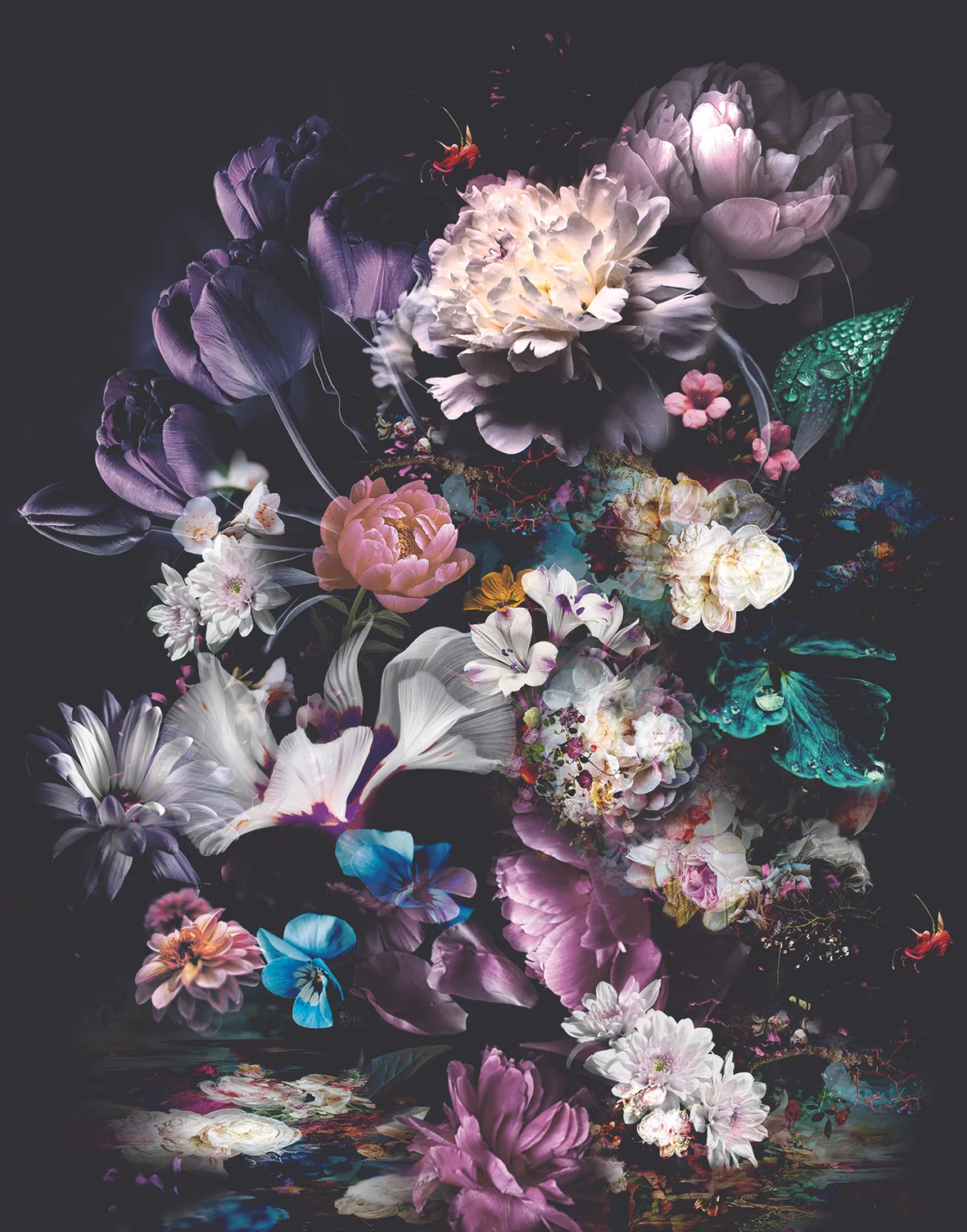 Marburg Smart Art Easy, Floral, lila, violett 47225